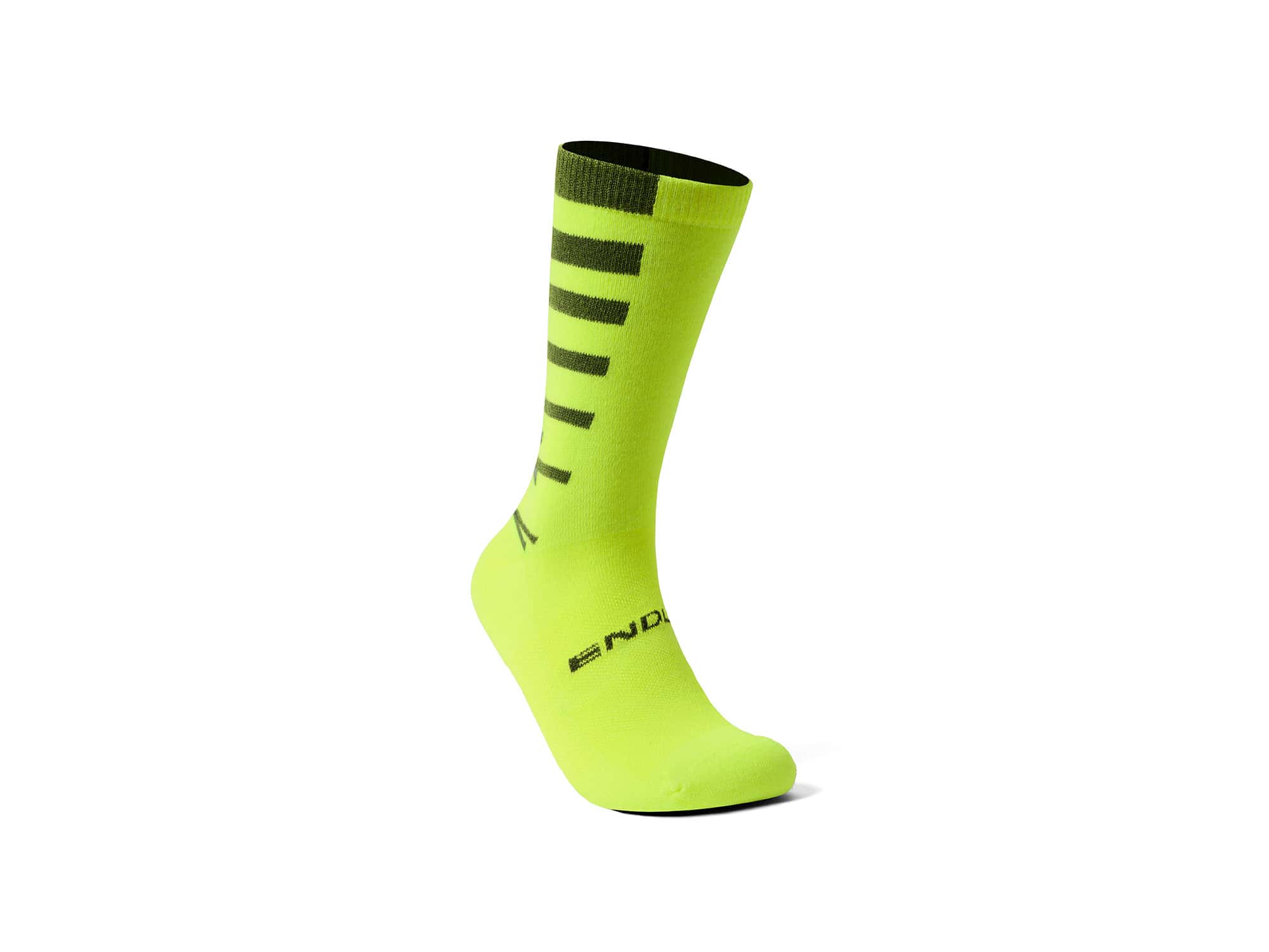 Endura Coolmax Stripe 2er Pack Socken 37-42 | bright yellow