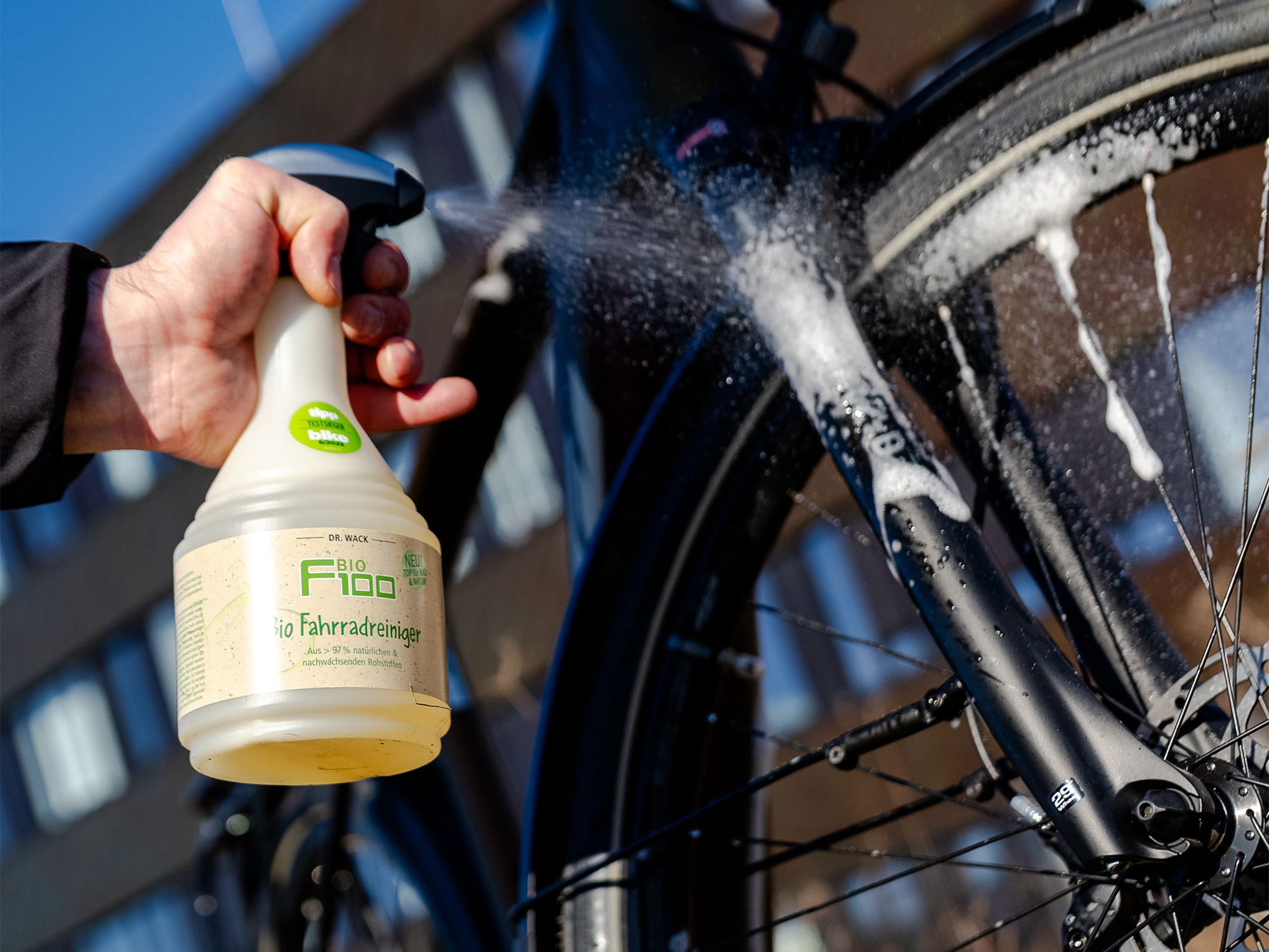 F100 Bio Fahrradreiniger Sprühflasche 0,75 Liter