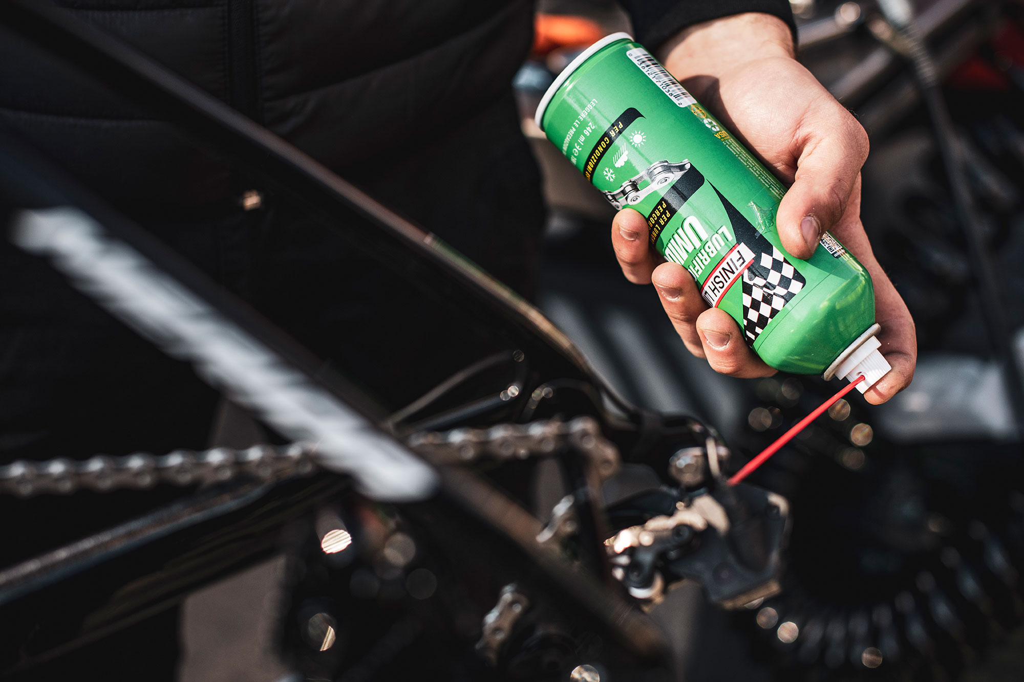 Finish Line Cross-Country Kettenöl Sprühflasche 246 ml