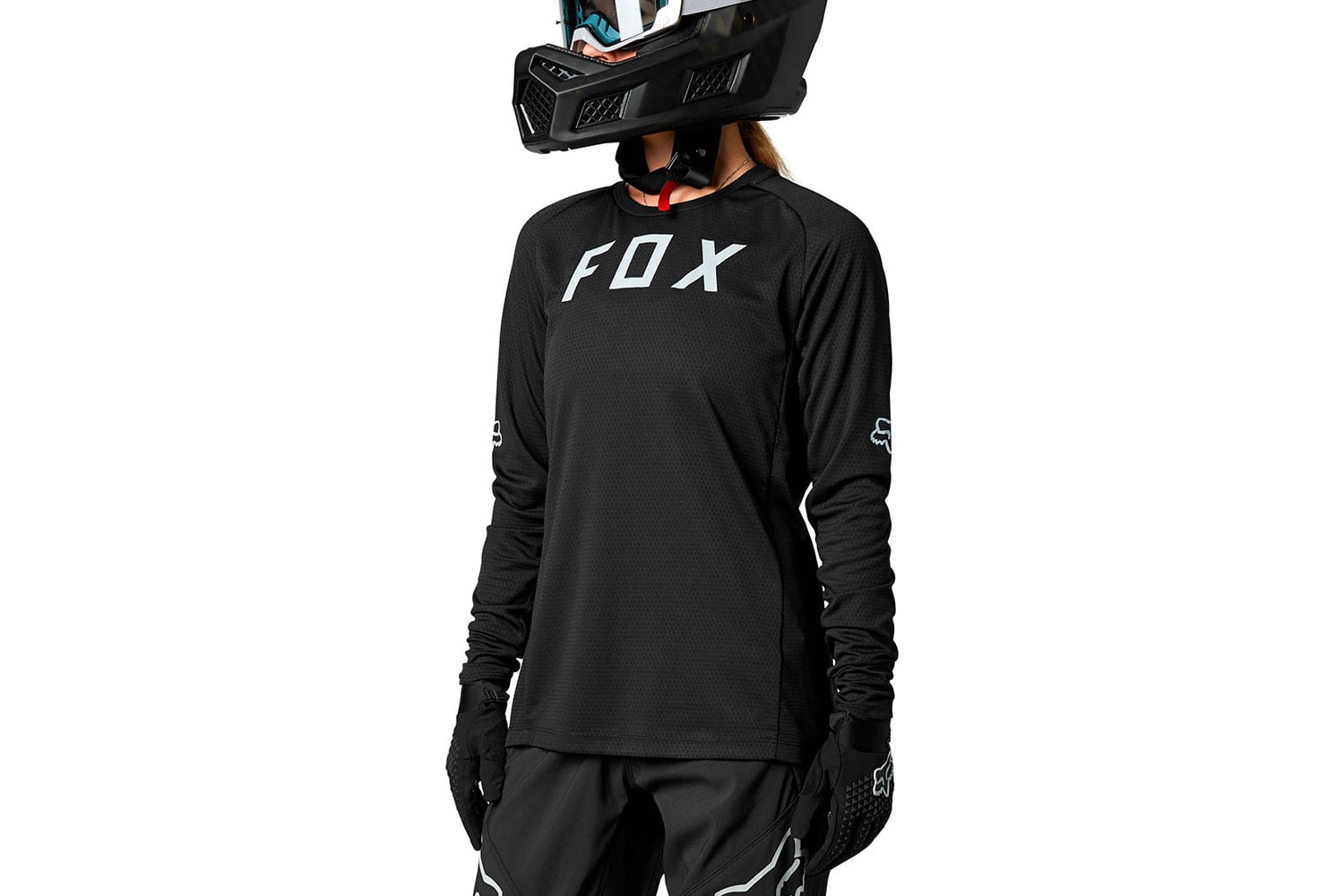 Fox Racing Defend Langarm Jersey Women L | black