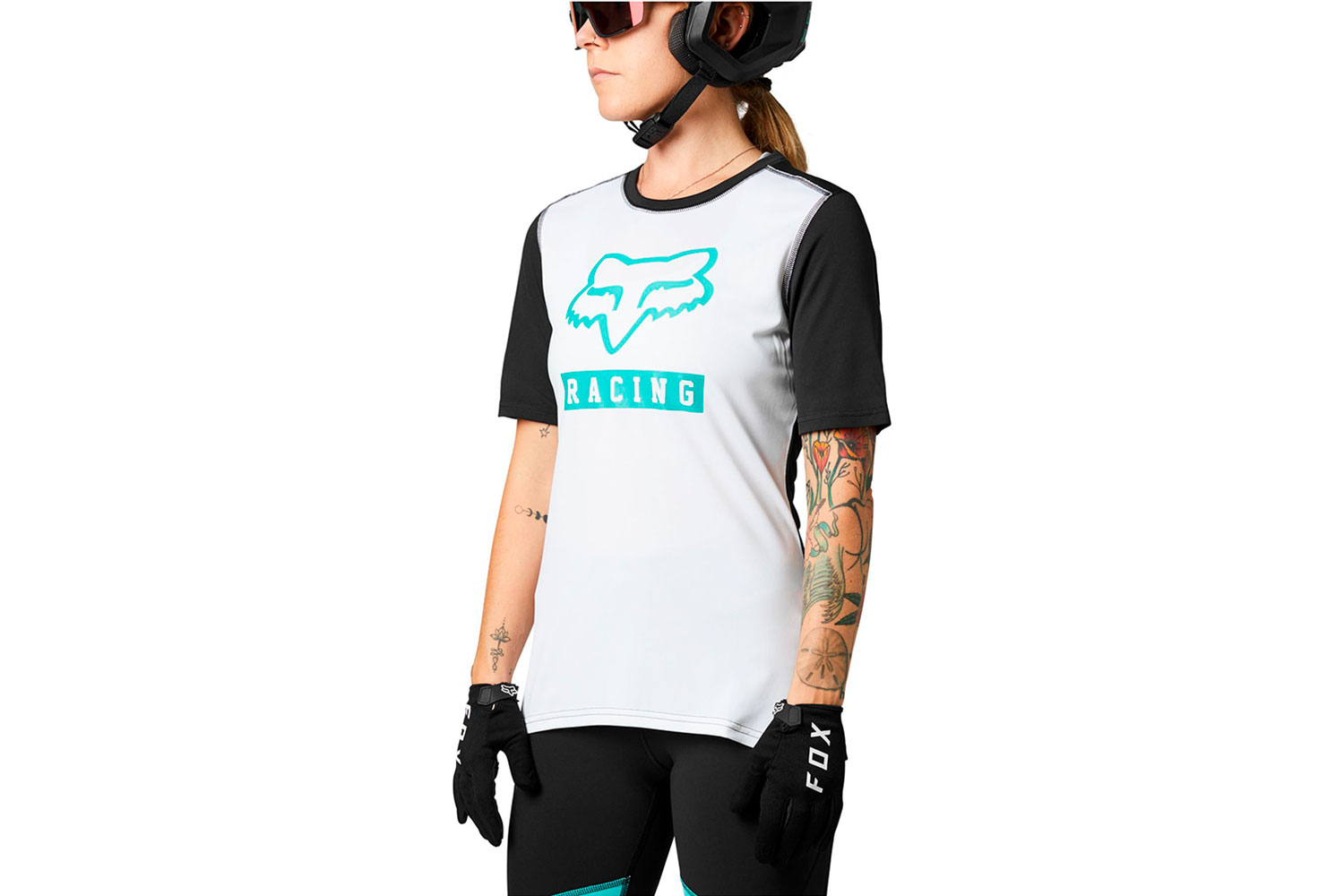 Fox Racing Ranger Kurzarm Jersey Women M | white black