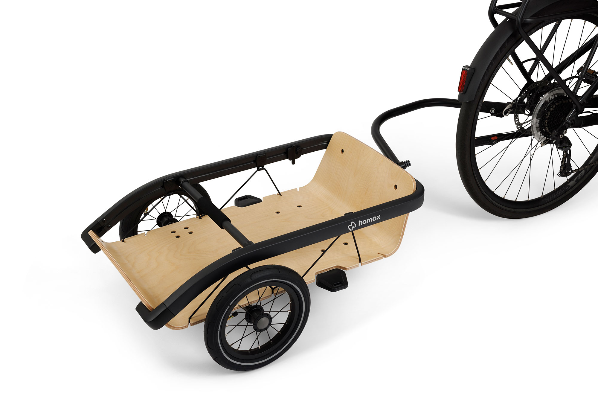 Hamax Venture Plus Cargoanhänger wood