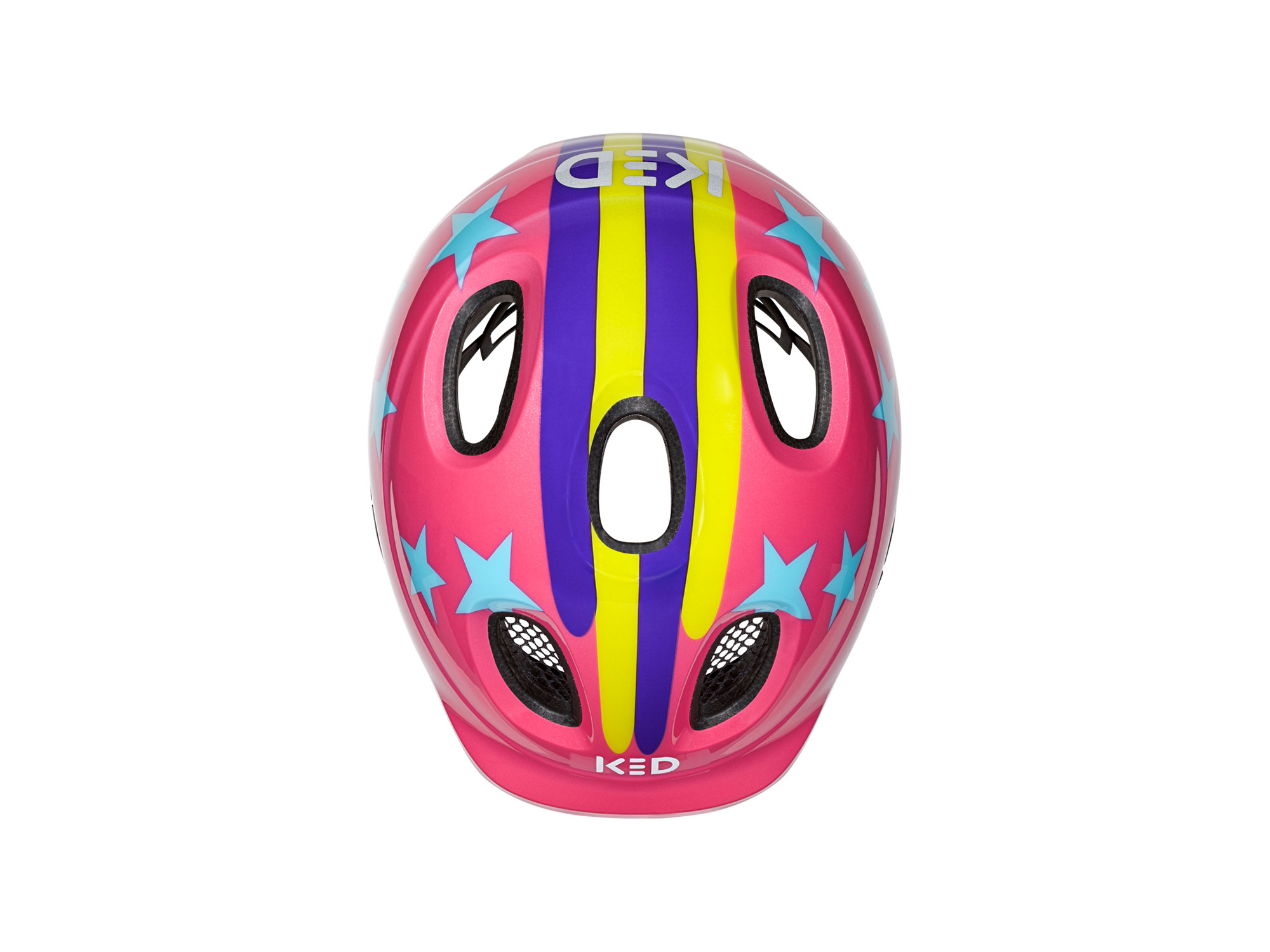 KED Meggy Spark Helm 50-55 cm | stellar stripes pink glossy