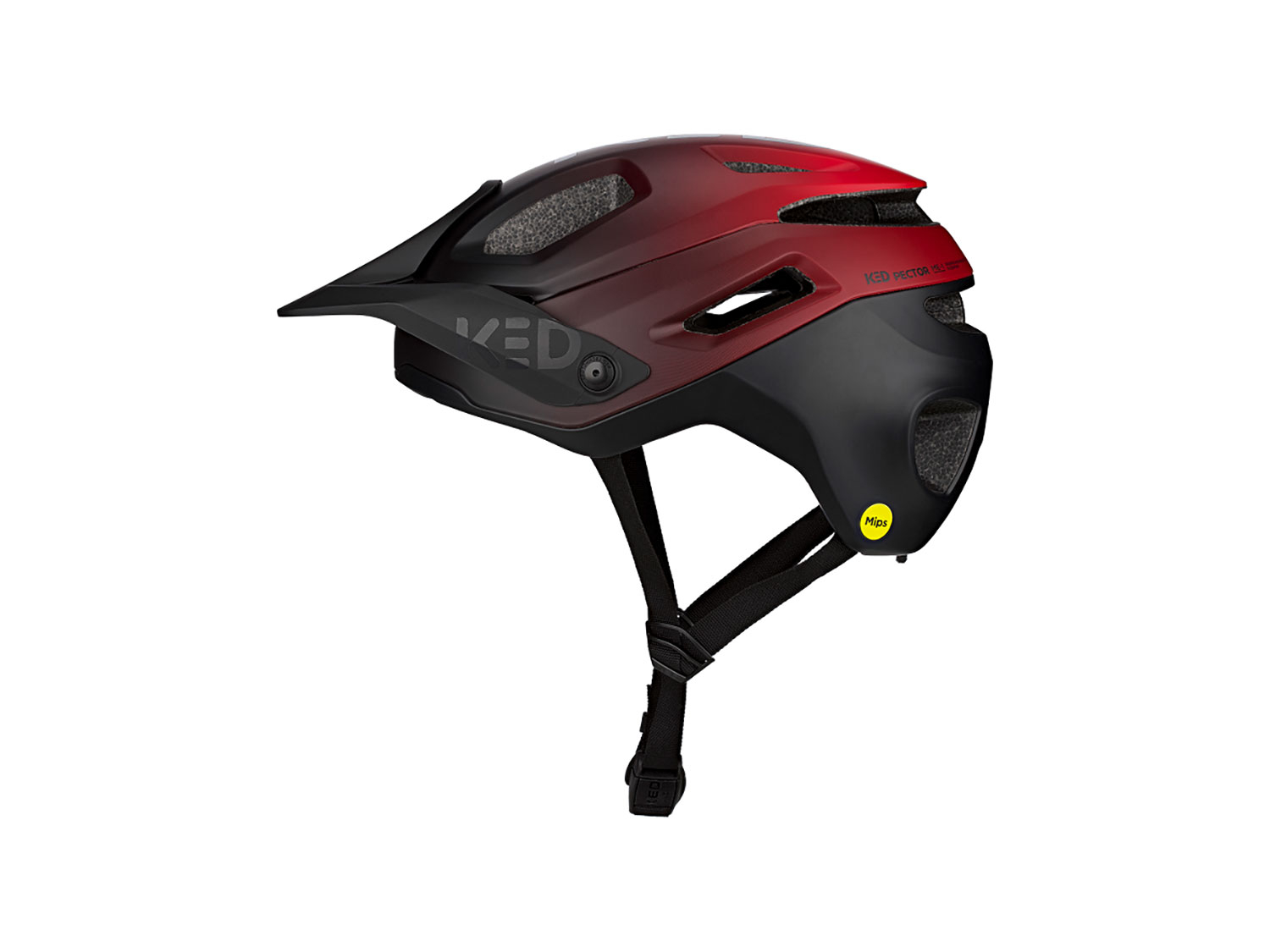 KED PECTOR ME-1 Helm 52-58 cm | red black matt