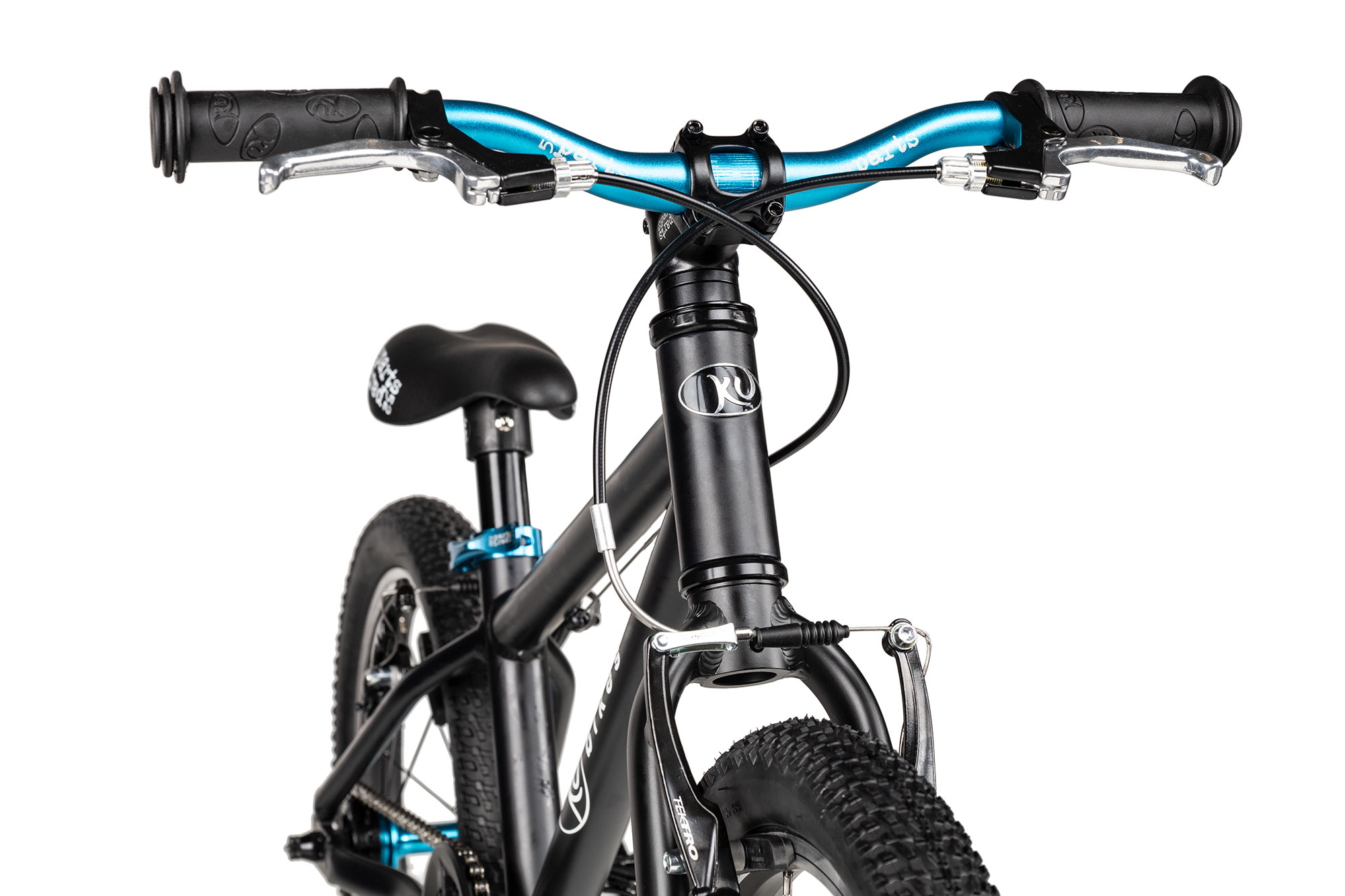 KUbikes 16L MTB 22 cm | schwarz/laser blue
