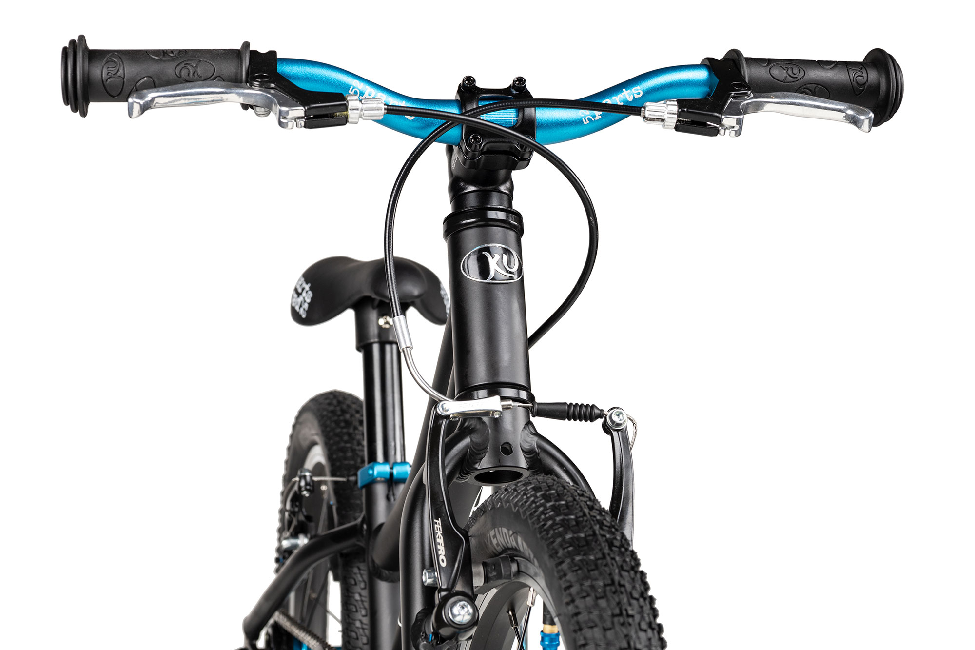KUbikes 16S MTB 18 cm | schwarz/laser blue