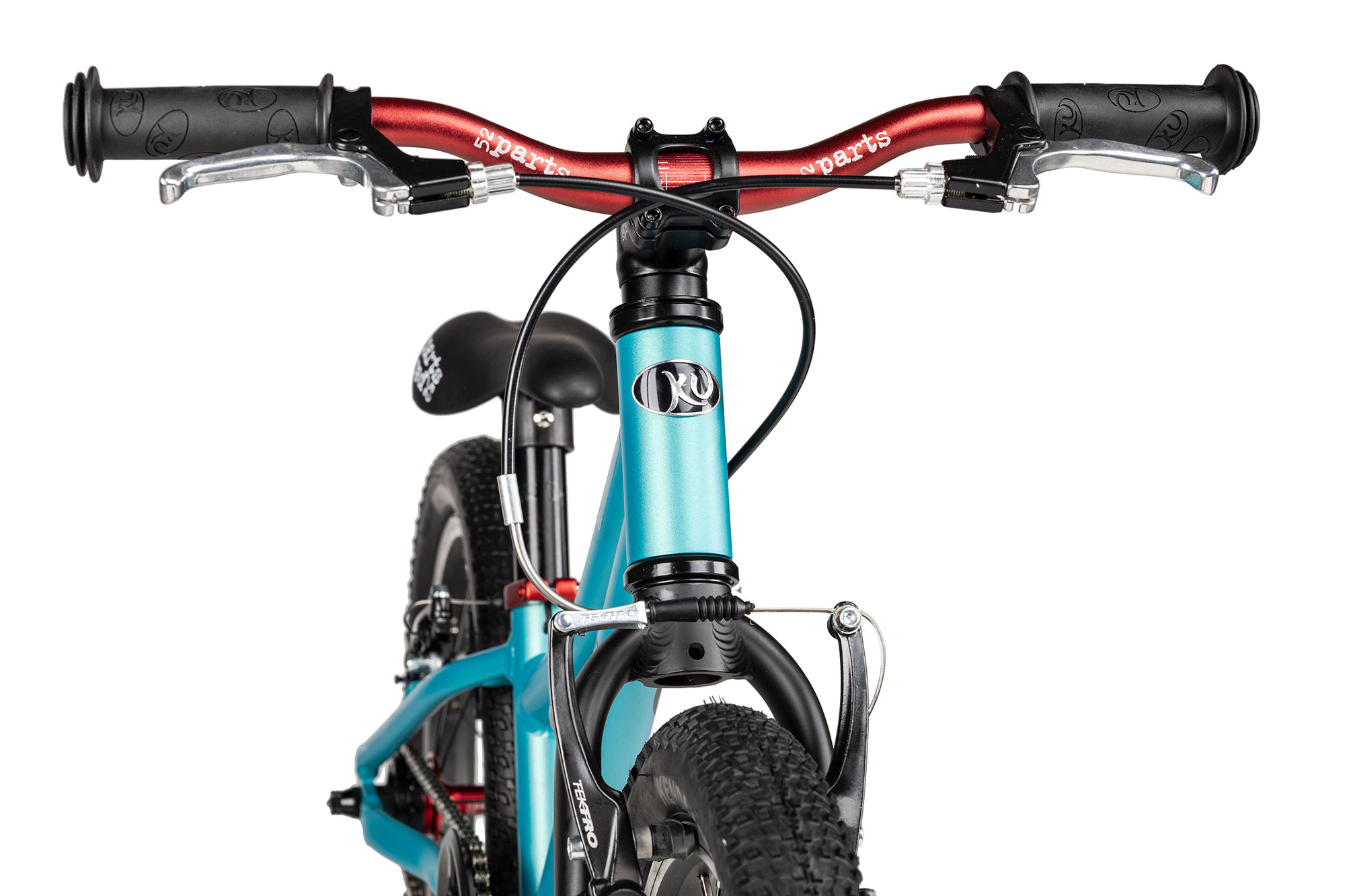 KUbikes 16S MTB 18 cm | türkis glitter/laser red
