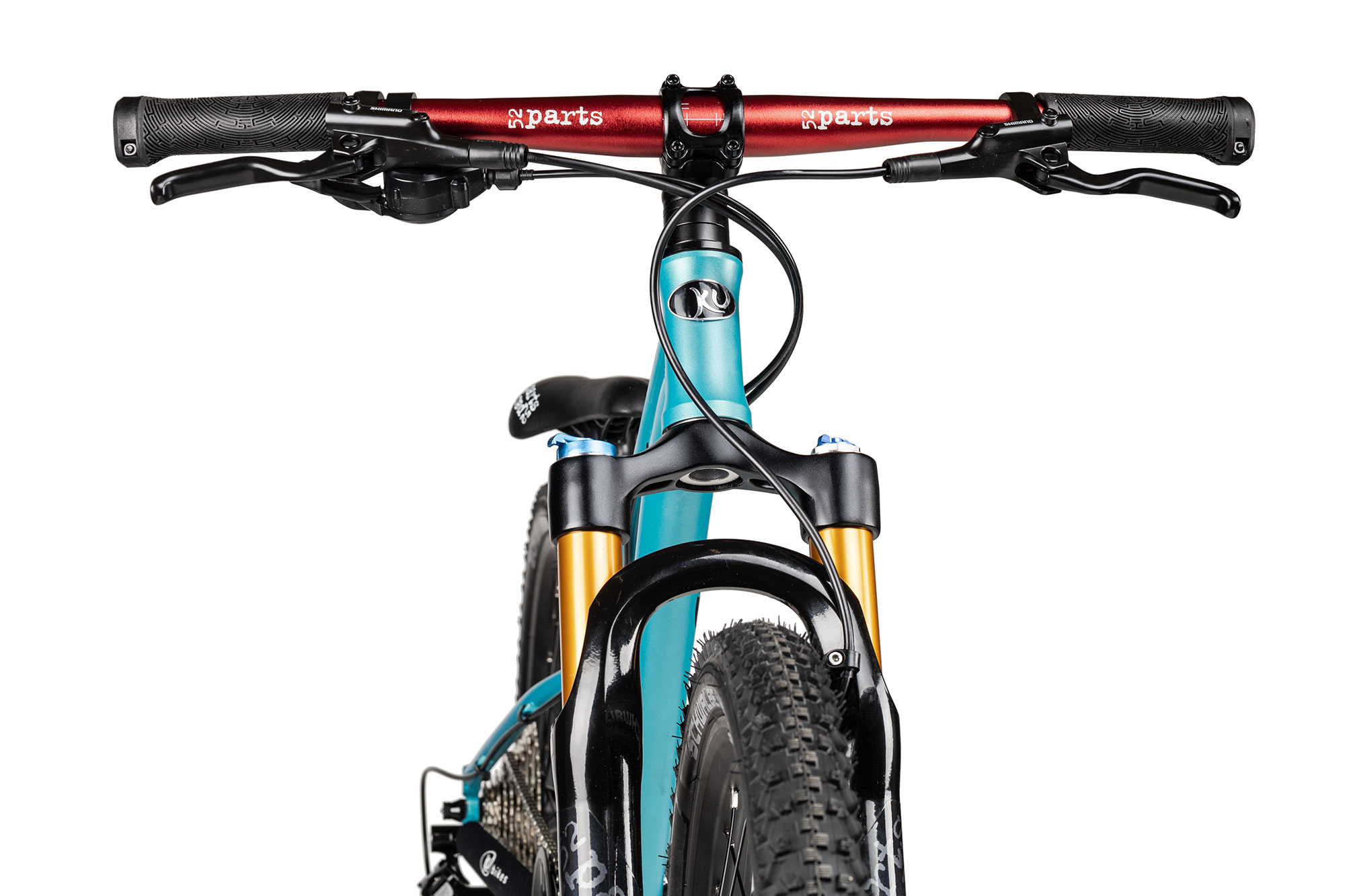 KUbikes 20 MTB Disc S | türkis glitter/laser red