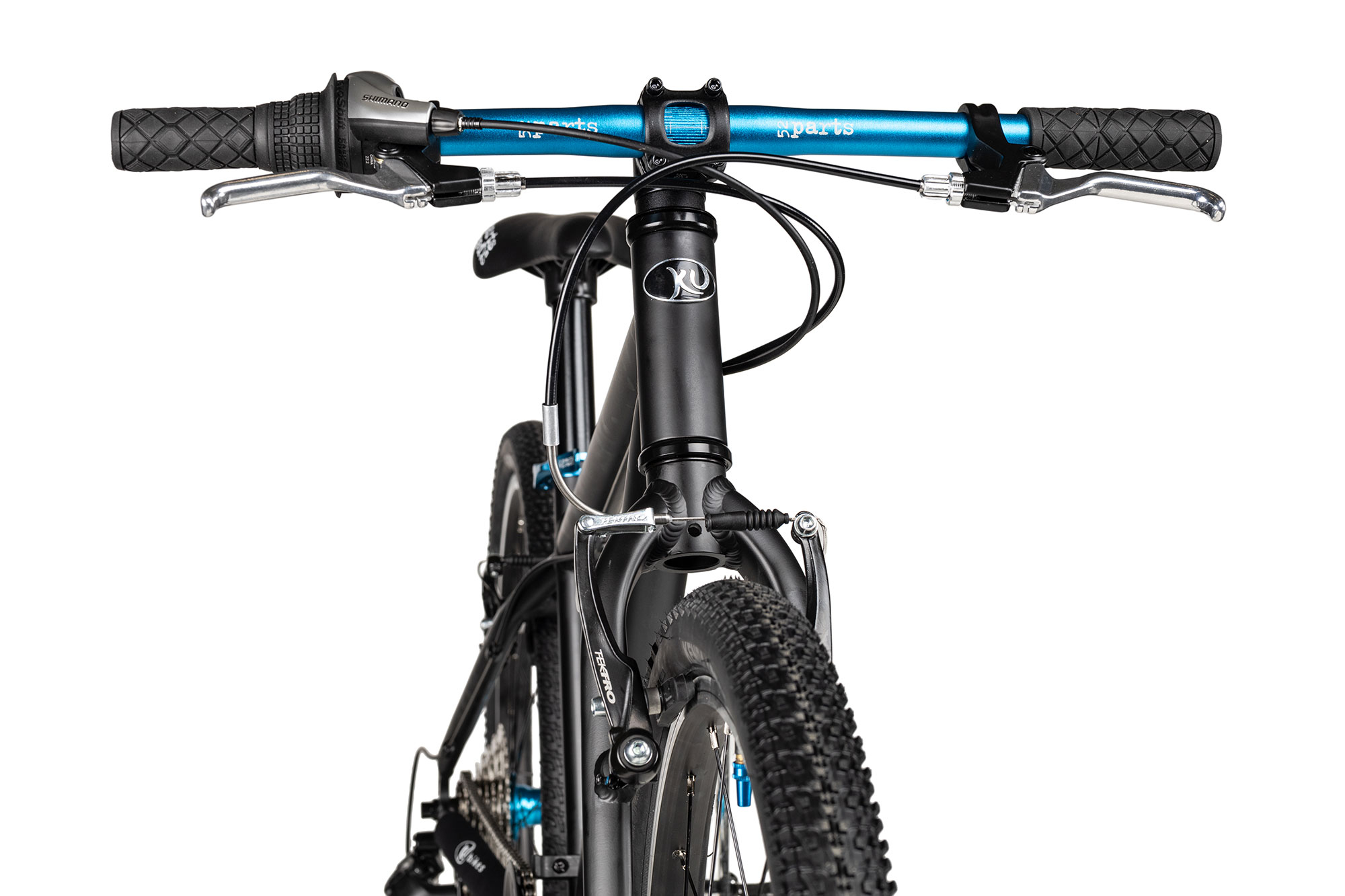 KUbikes 24 MTB 33 cm | schwarz/laser blue