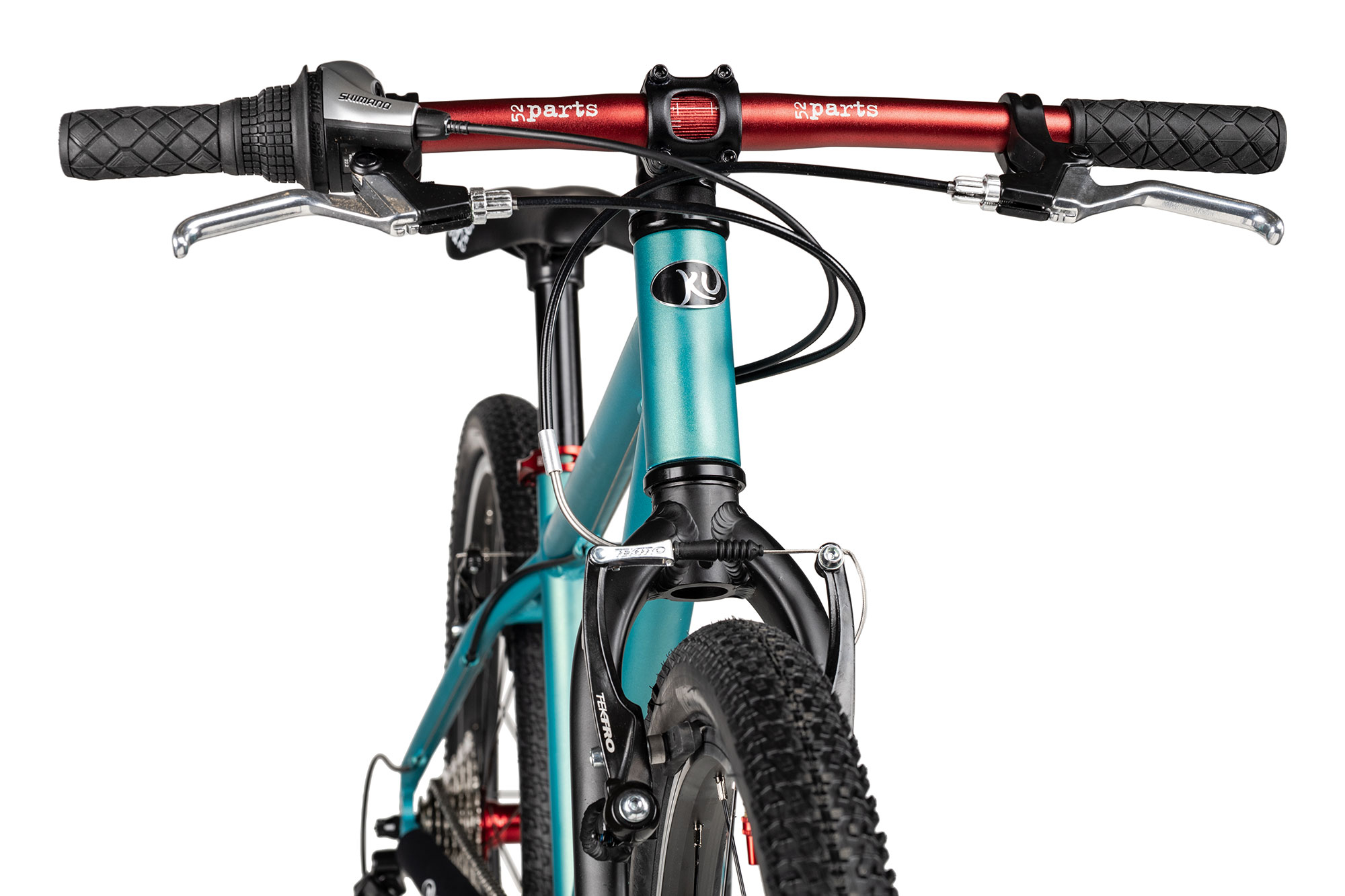 KUbikes 24 MTB 33 cm | türkis glitter/laser red