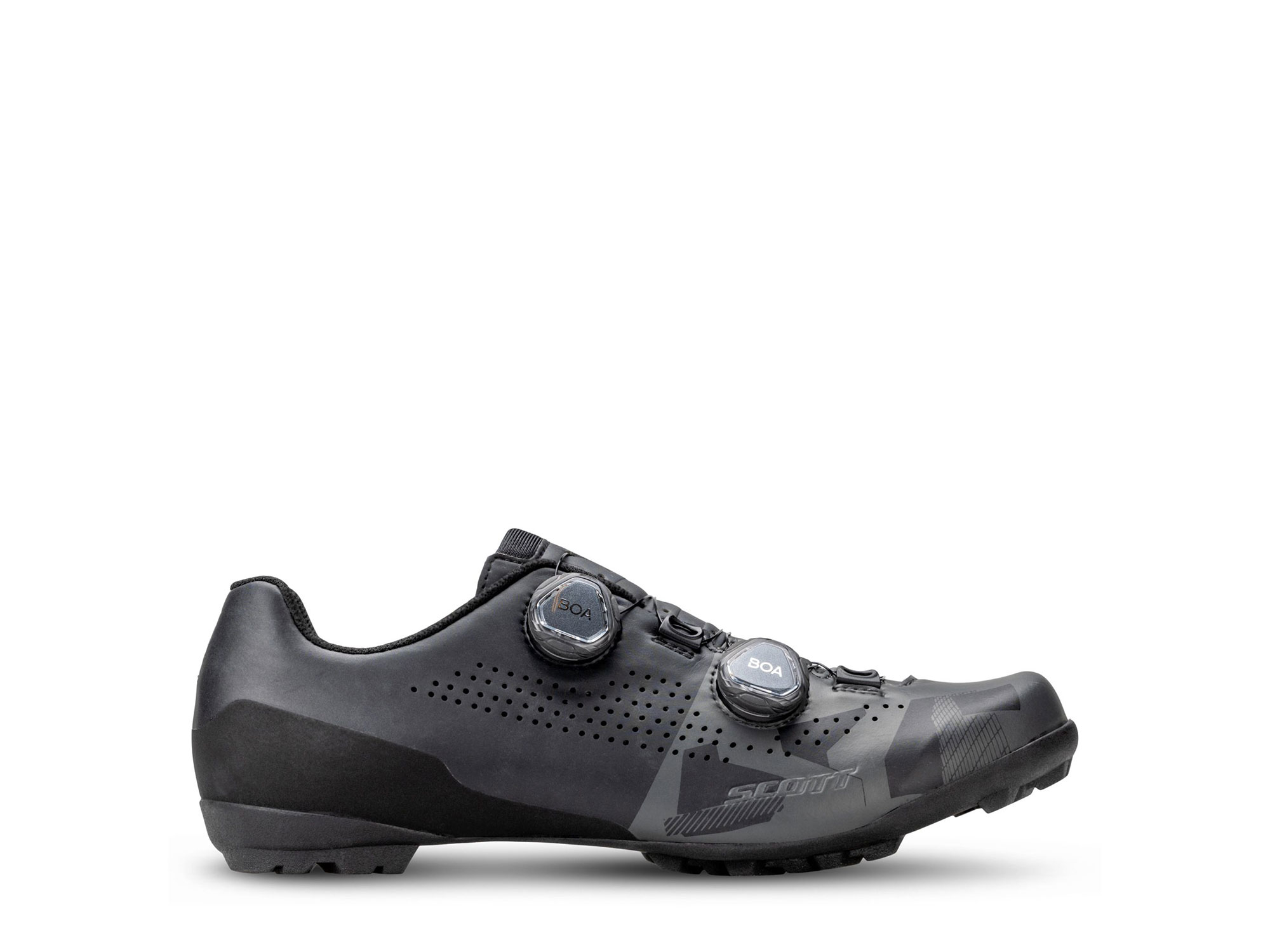 Scott Gravel RC Schuhe 46 | matt black anthracite grey