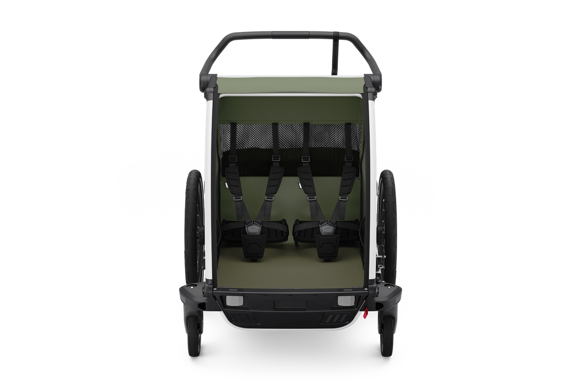 Thule Chariot Lite Multisport-Fahrradanhänger für 2 Kinder vintage green |  2 Kinder