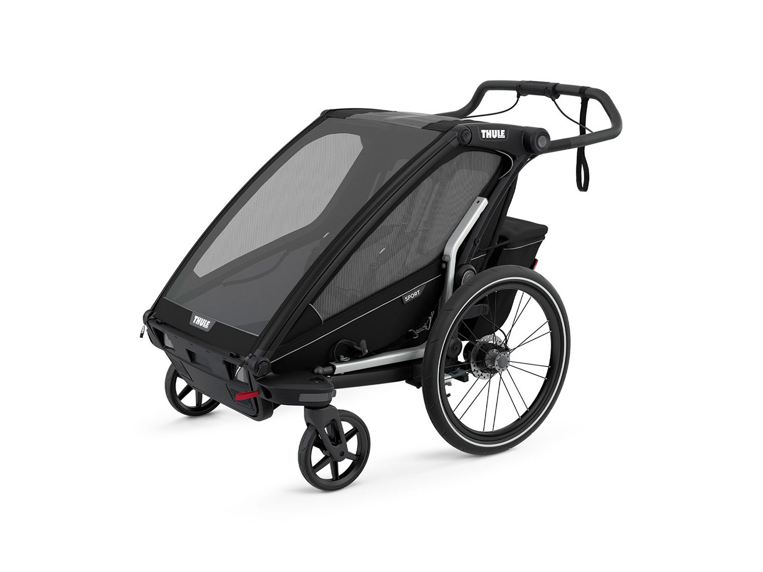 Thule Chariot Sport Kinderanhänger midnight black | 2 Kinder