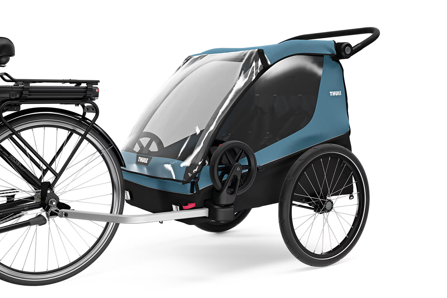 Thule Courier Multifunktionsanhänger  aegean blue | 2 Kinder