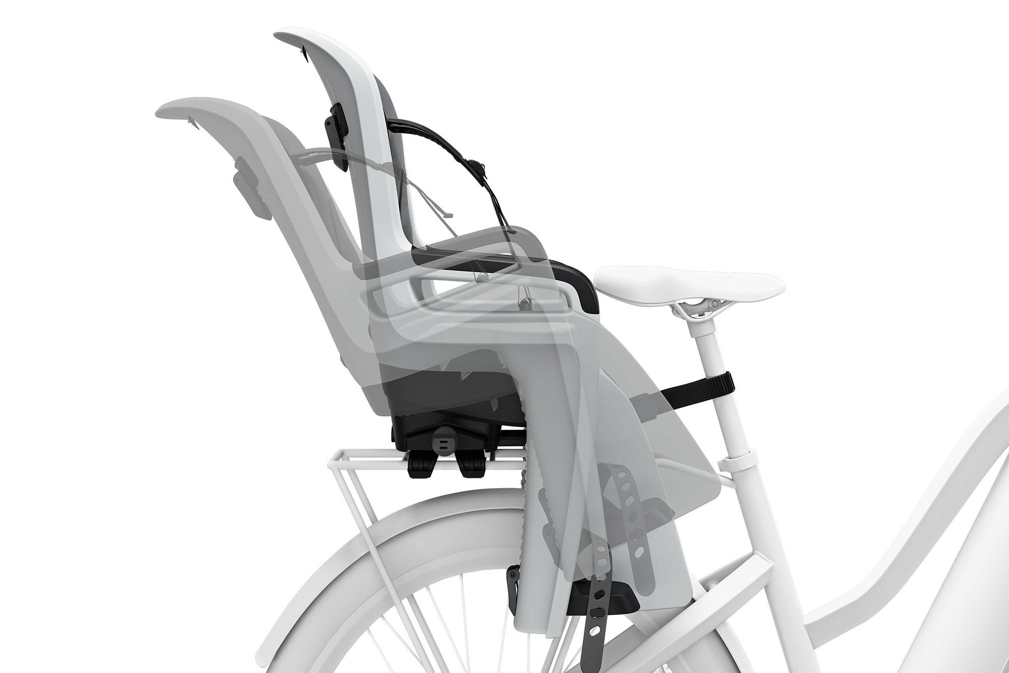 Thule RideAlong II Kindersitz Gepäckträger light grey