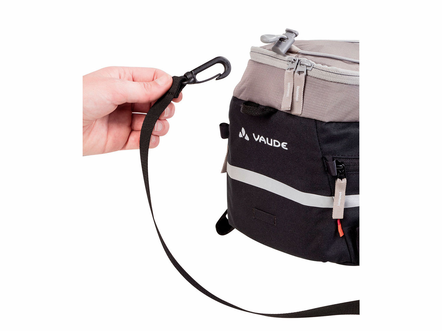 Vaude Silkroad Gepäckträgertasche 7 Liter | black