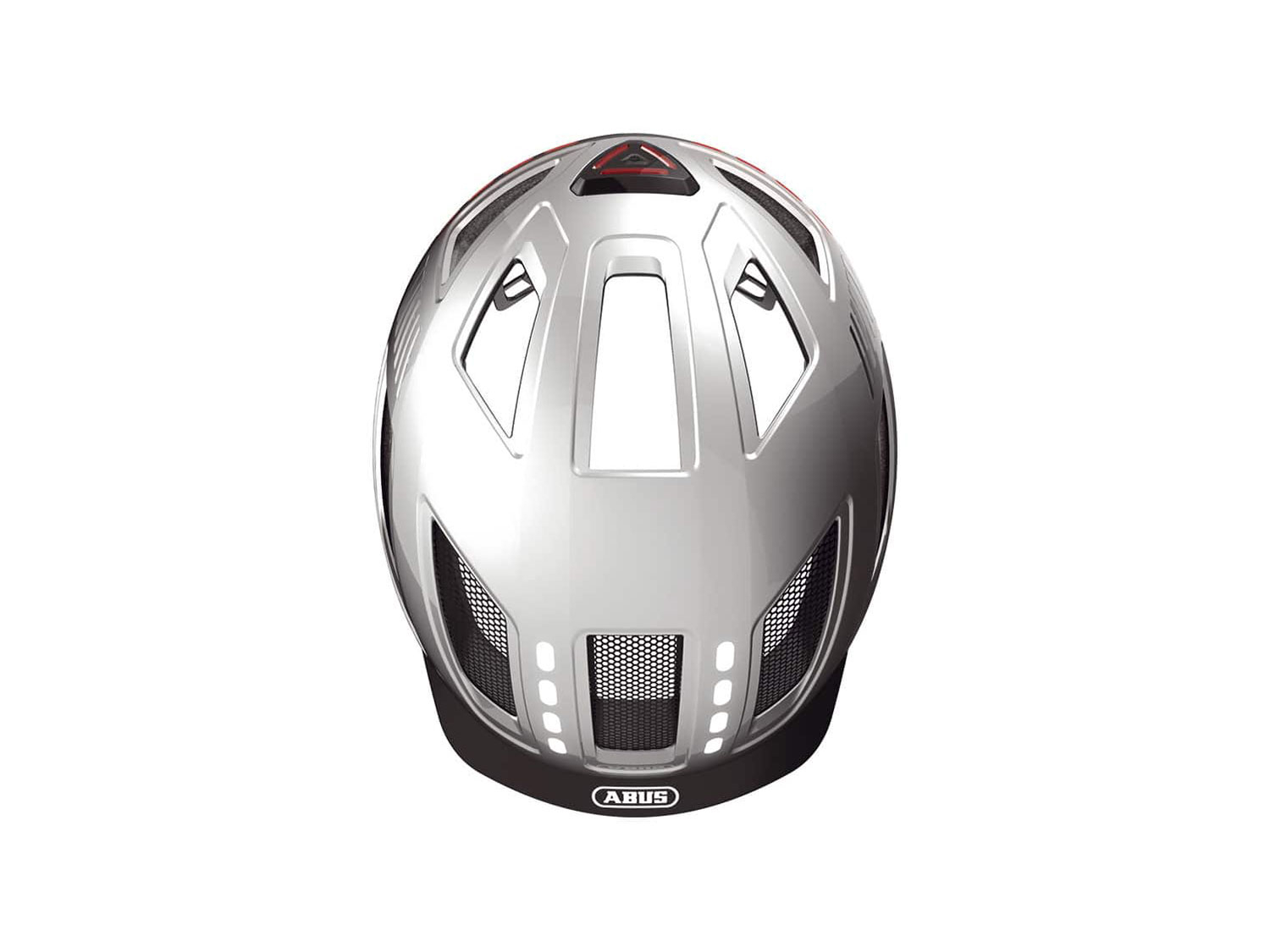 Abus Hyban 2.0 LED Helm 58-63 cm | signal silver