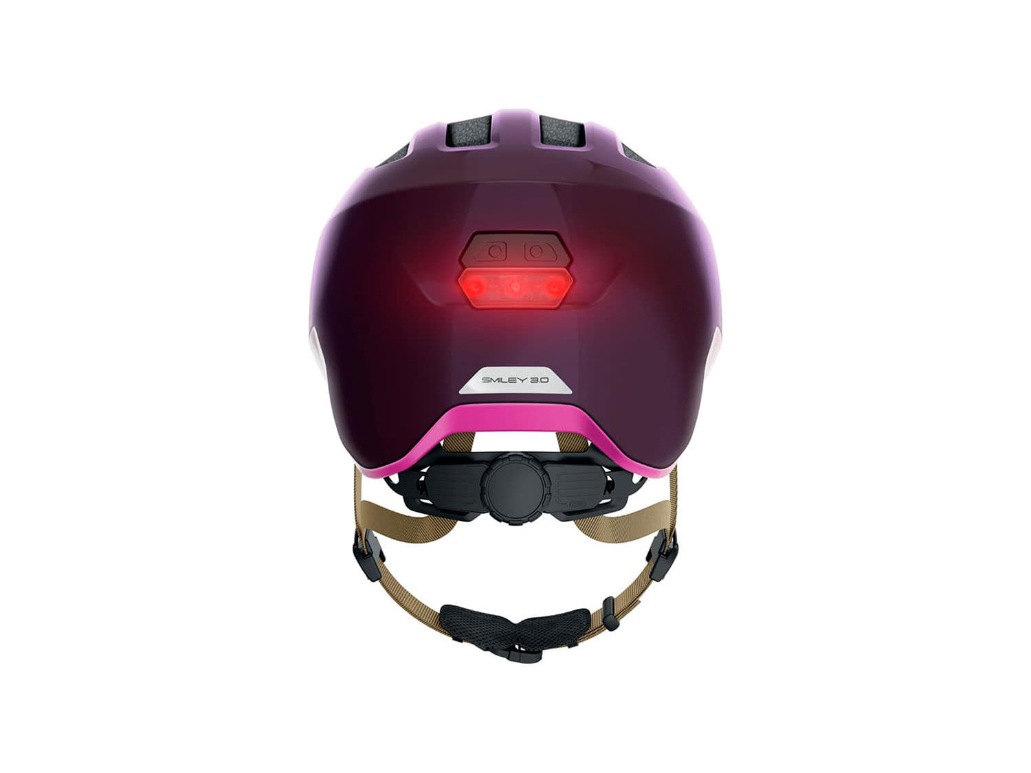 Abus Smiley 3.0 ACE LED Helm 45-50 cm | royal purple