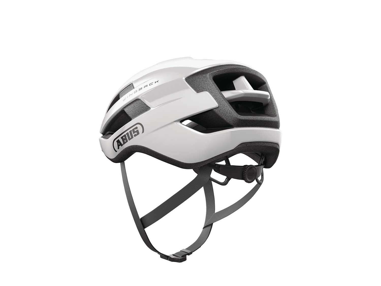 Abus Wingback Rennradhelm 57-61 cm | shiny white