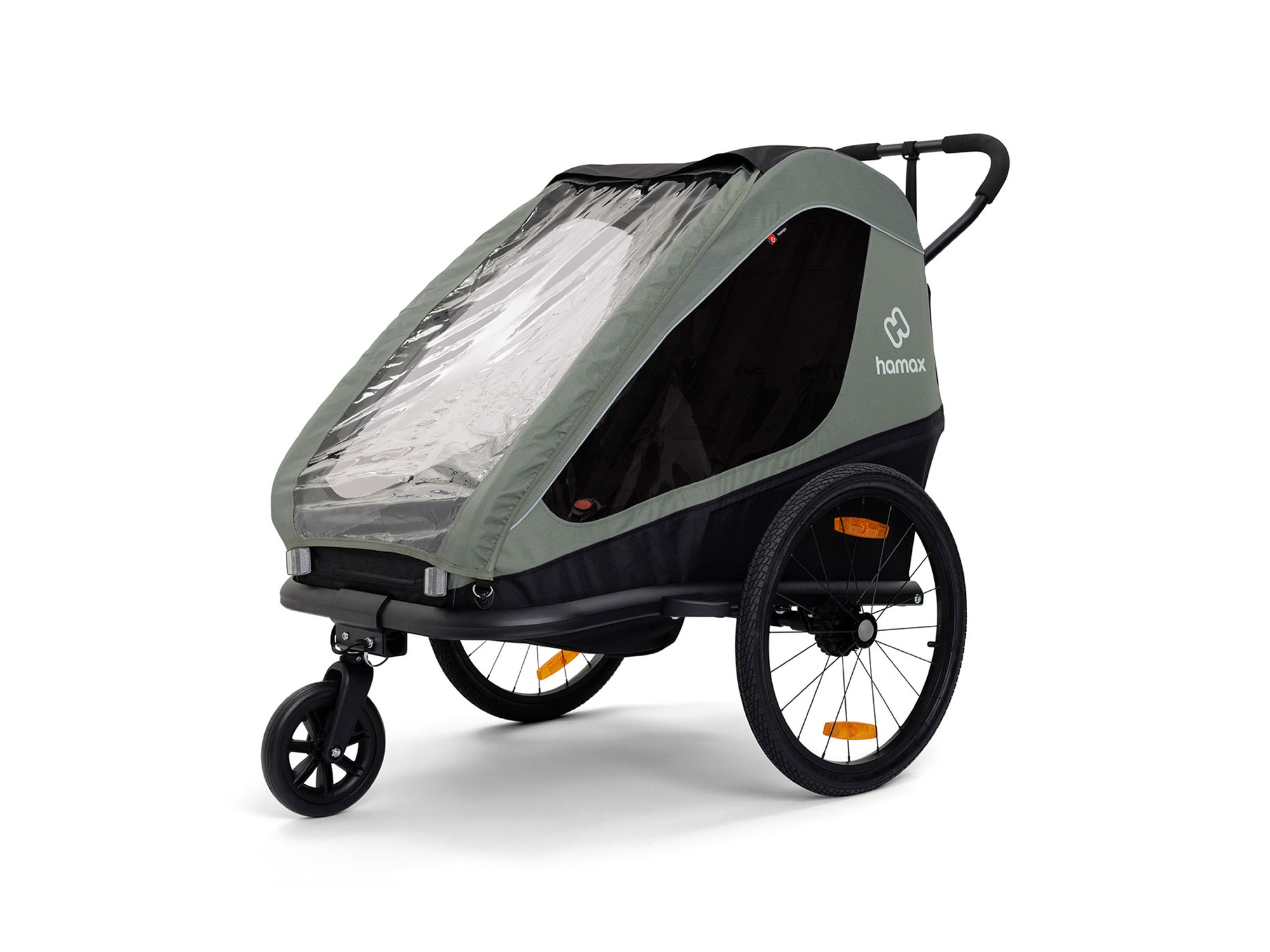 Hamax Traveller Kinderanhänger 2 Kinder | khaki