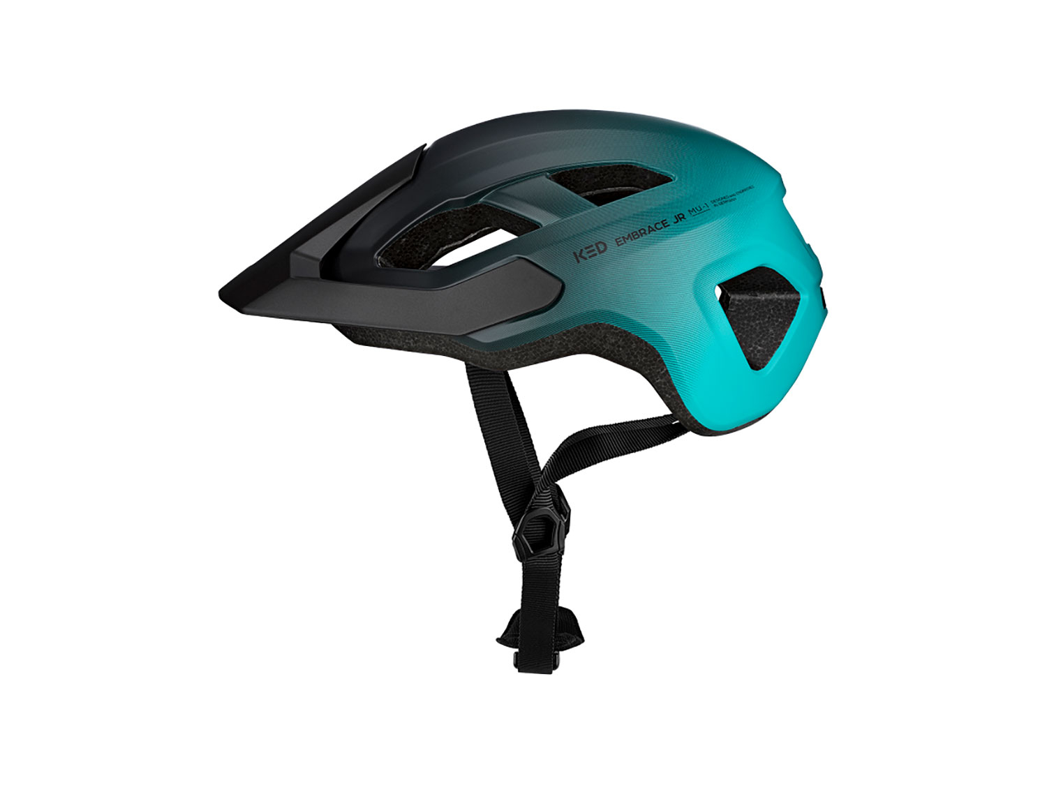 KED Embrace Jr. Jugendhelm 52-56 cm | teal black matt