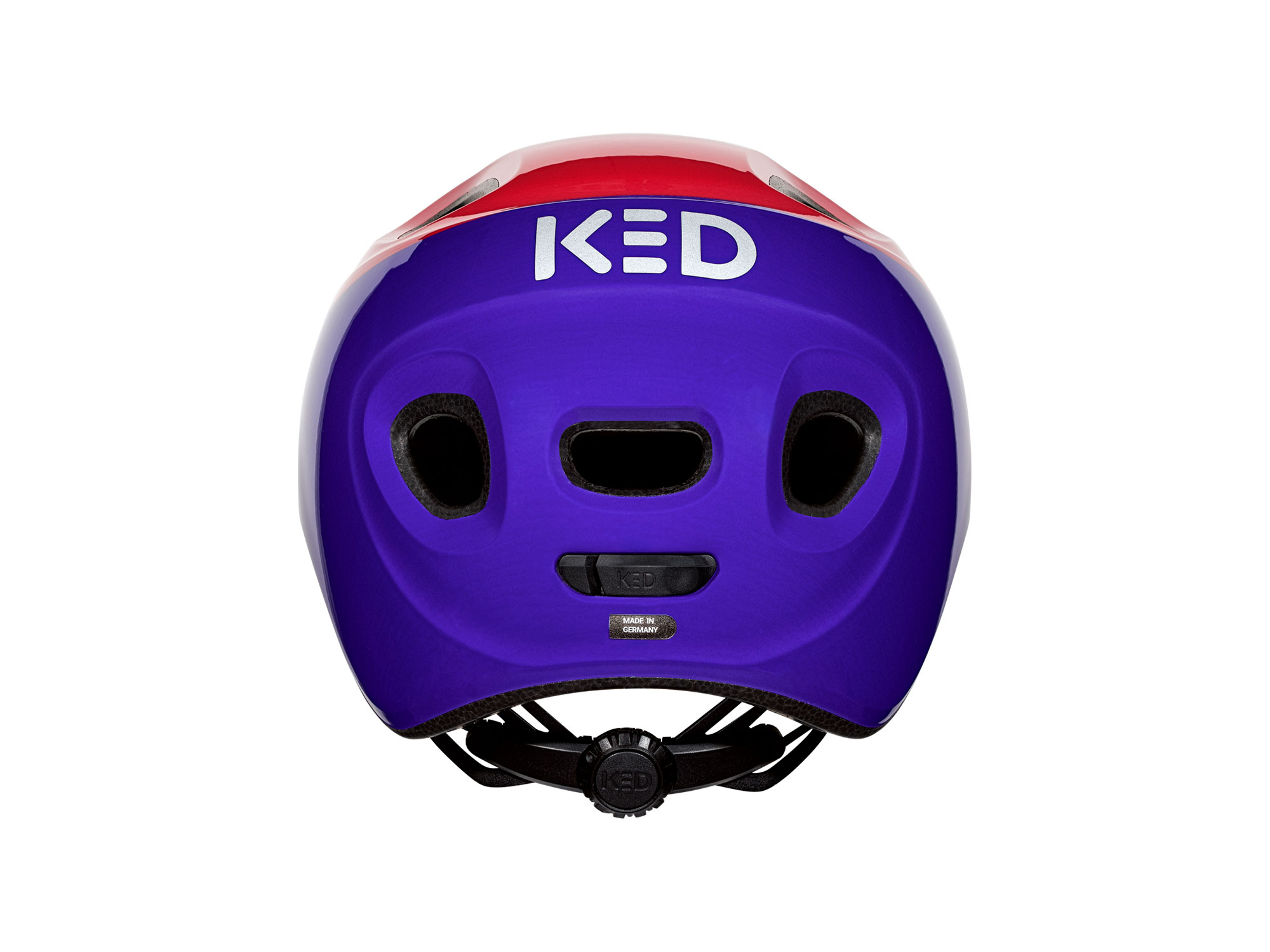 KED Meggy Spark Helm 45-50 cm | dotty purple blue pink glossy
