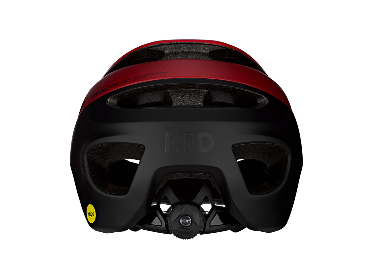 KED PECTOR ME-1 Helm 52-58 cm | red black matt
