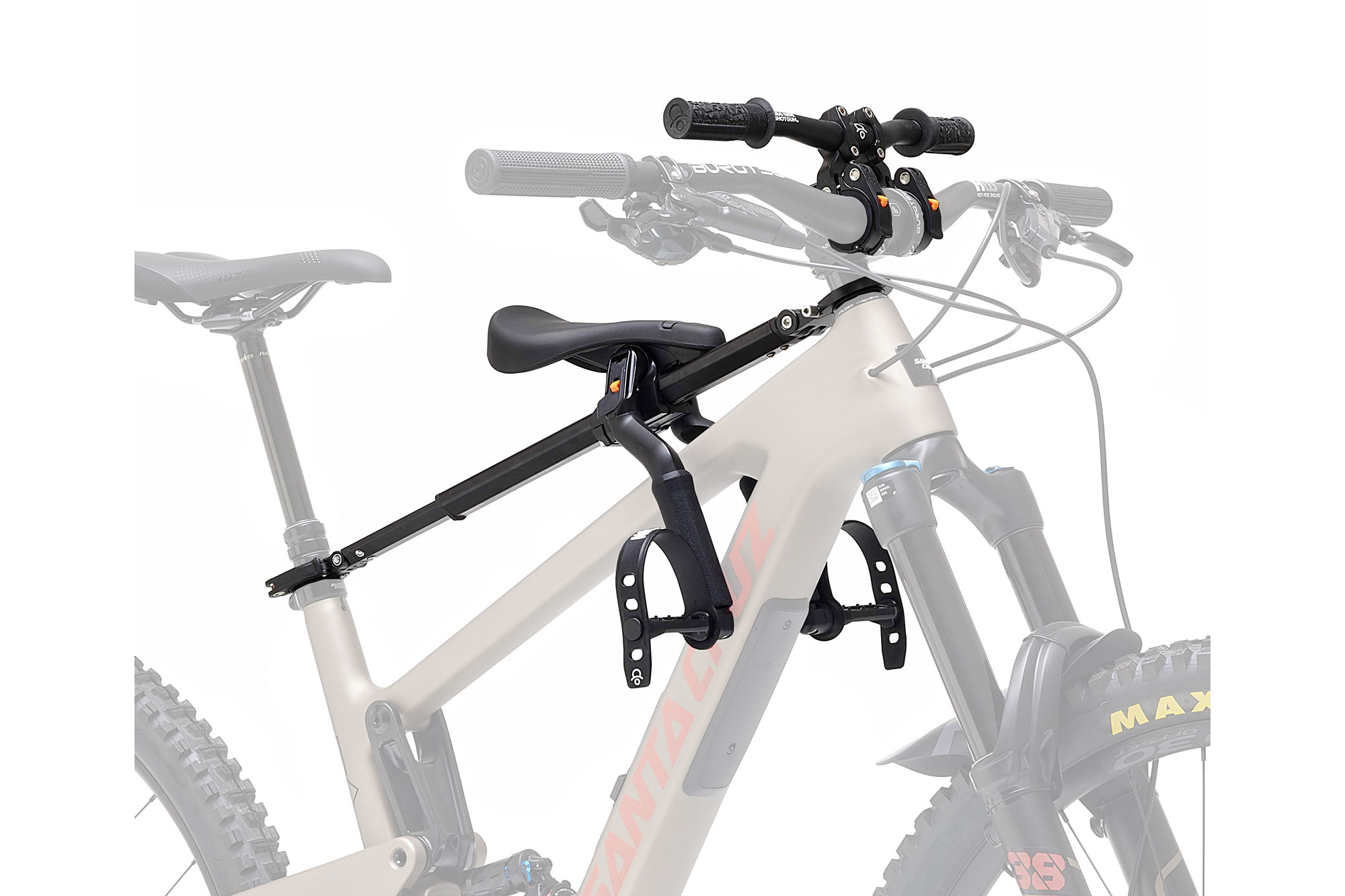 Kids Ride Shotgun Pro 2.0 MTB Front Kindersitz/Lenker schwarz