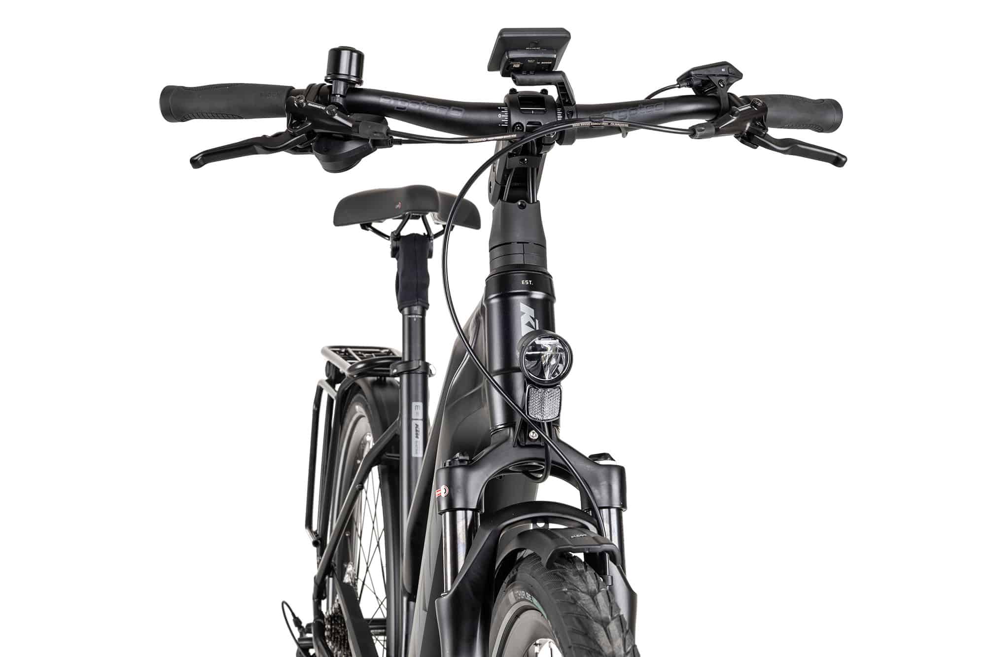 KTM Macina STYLE PRO Trapez 2025 46 cm | black matt/grey lime green