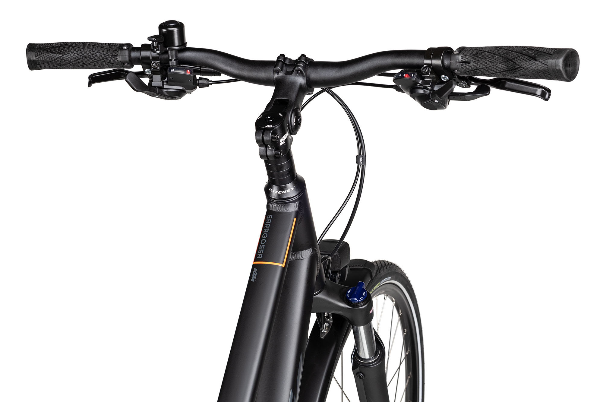 KTM Saragossa Trapez 2025 46 cm | black matt/grey orange
