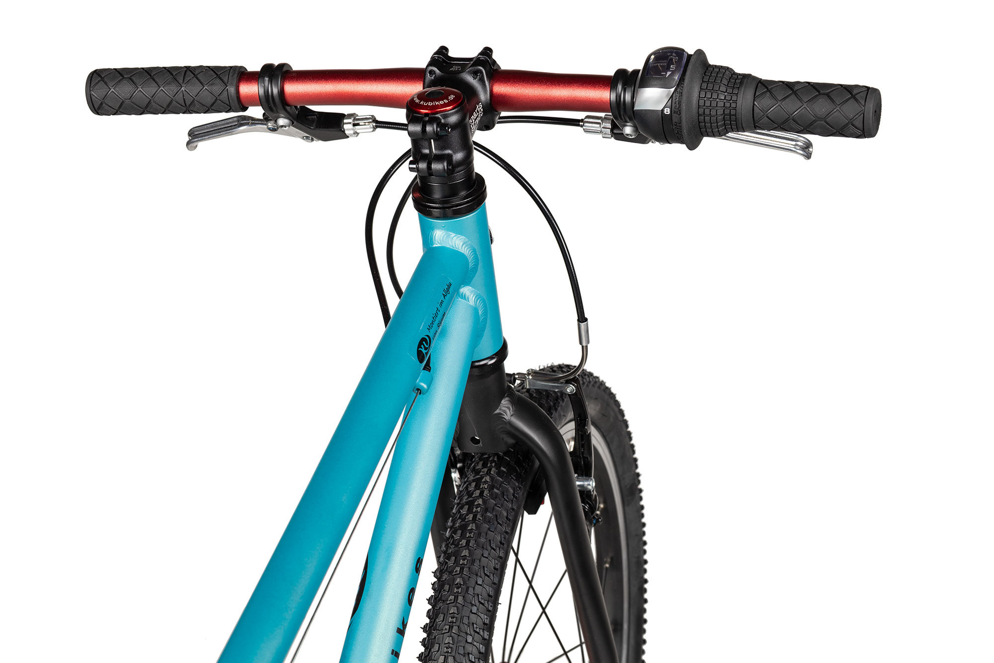 KUbikes 20 MTB 26 cm | türkis glitter/laser red
