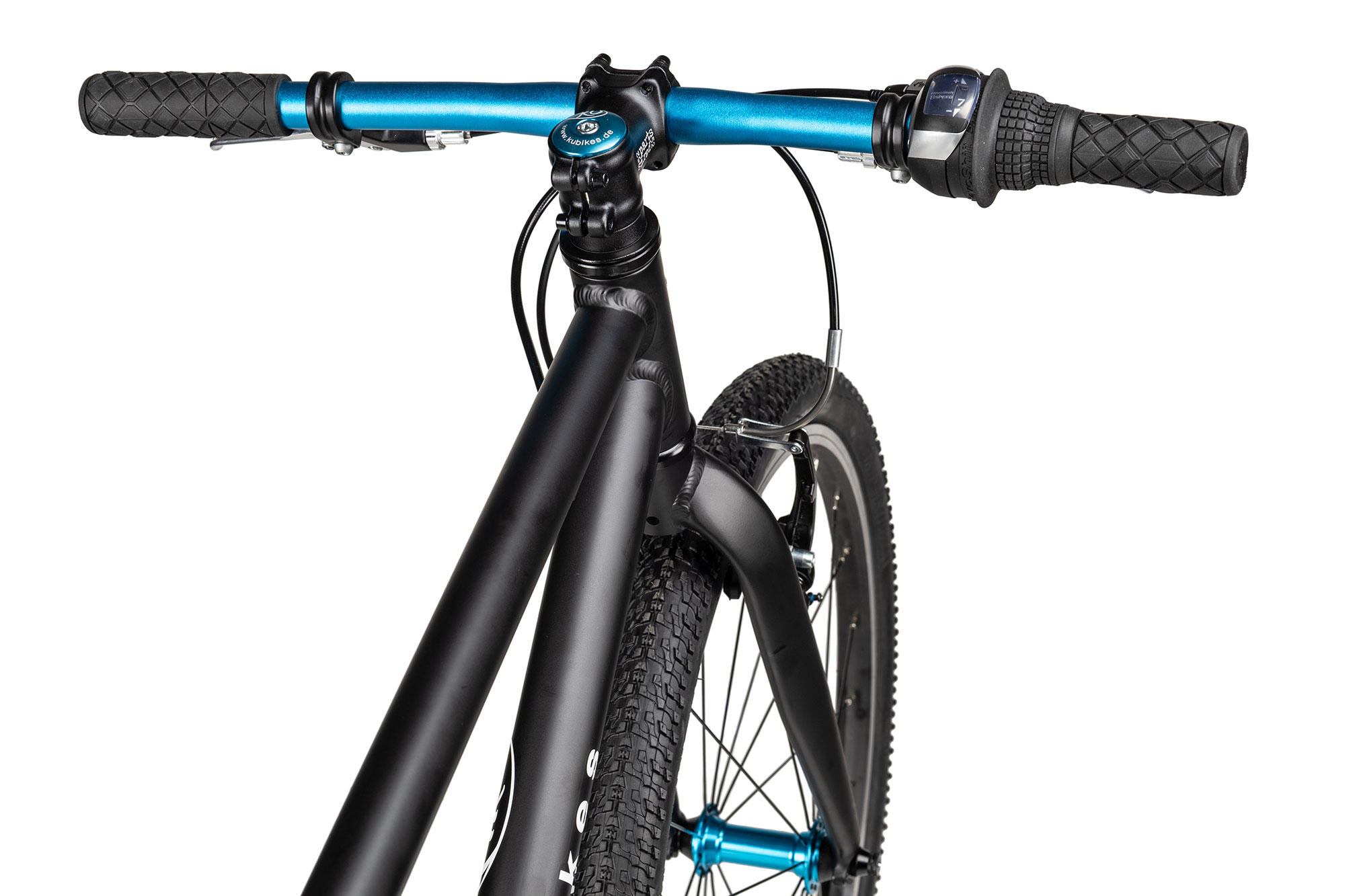 KUbikes 24 MTB 33 cm | schwarz/laser blue