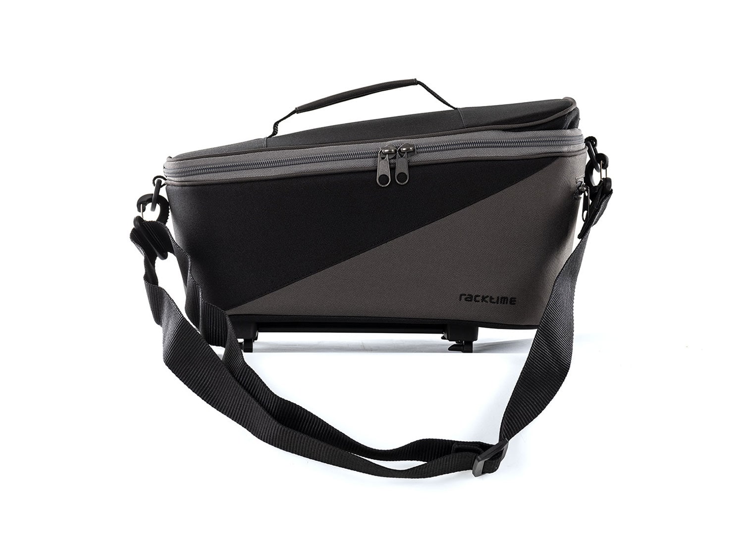 Racktime Talis Gepäckträgertasche 8 Liter | schwarz grau