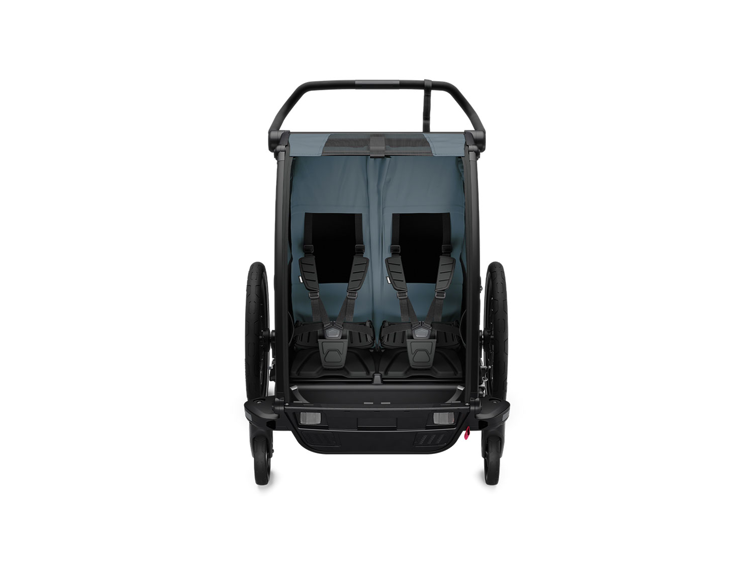 Thule Chariot Cab Kindersportwagen für 2 Kinder dark slate