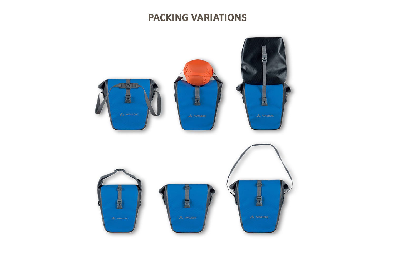 Vaude Aqua Front Low-Rider Taschen 28 Liter | blue