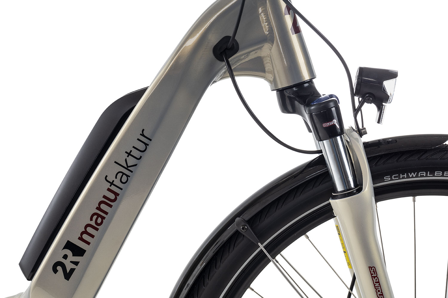 2R Manufaktur ELX 5 Wave 51 cm | golden grey/red/black | 28 Zoll