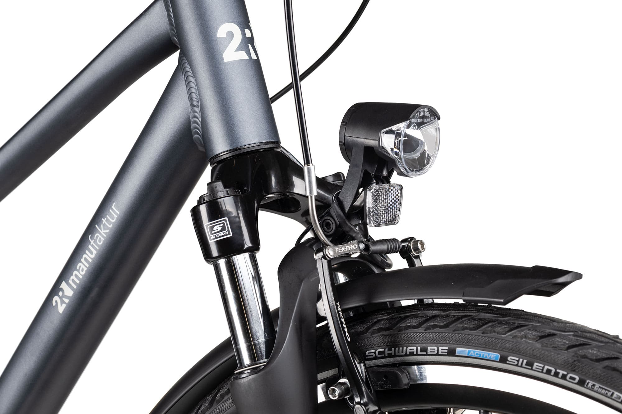 2R Manufaktur TRS NEX Trapez 56 cm | dark grey matt/grey black matt