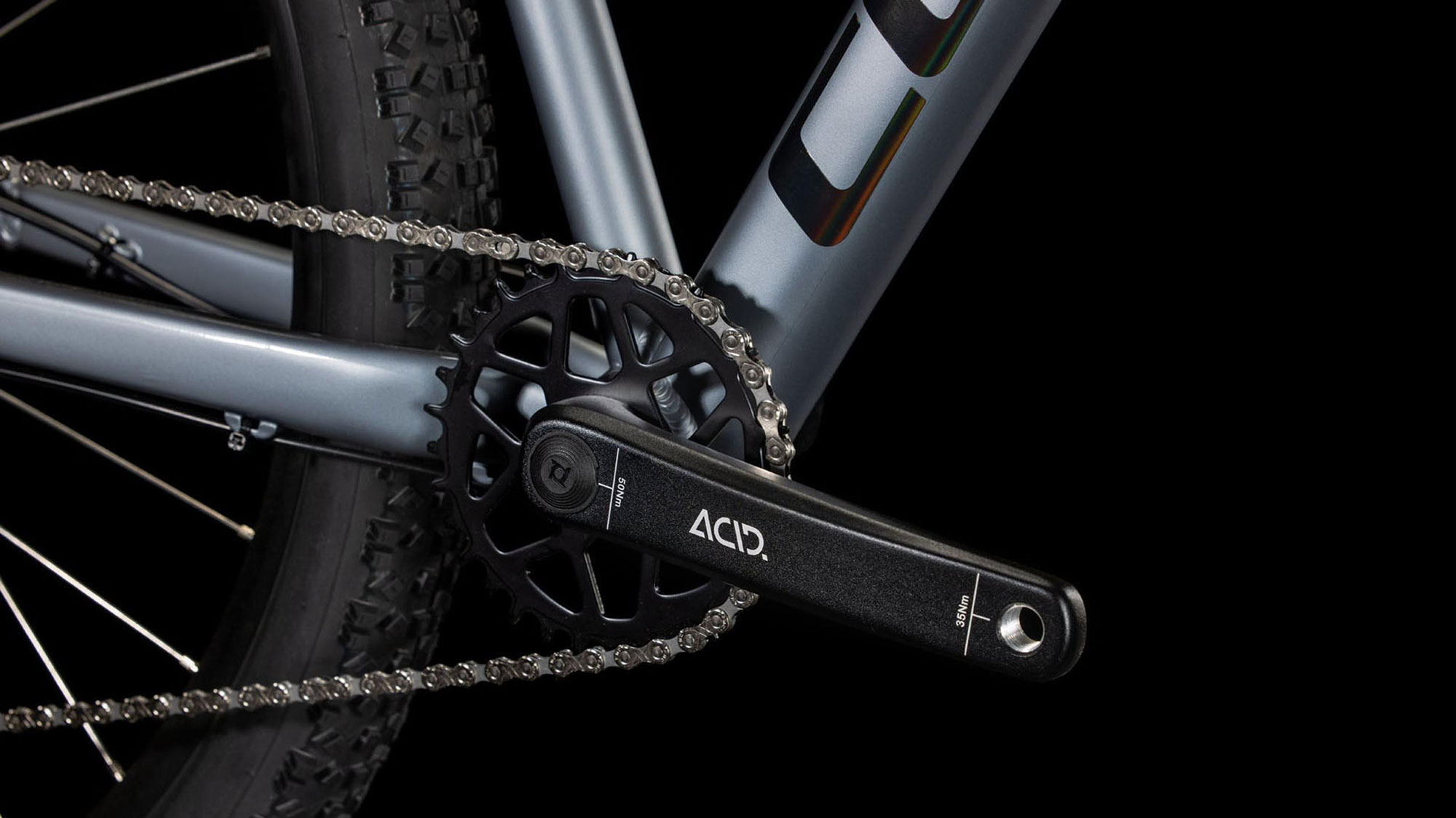 Cube Aim RACE 2025 L | slategrey´n´rainbowblack