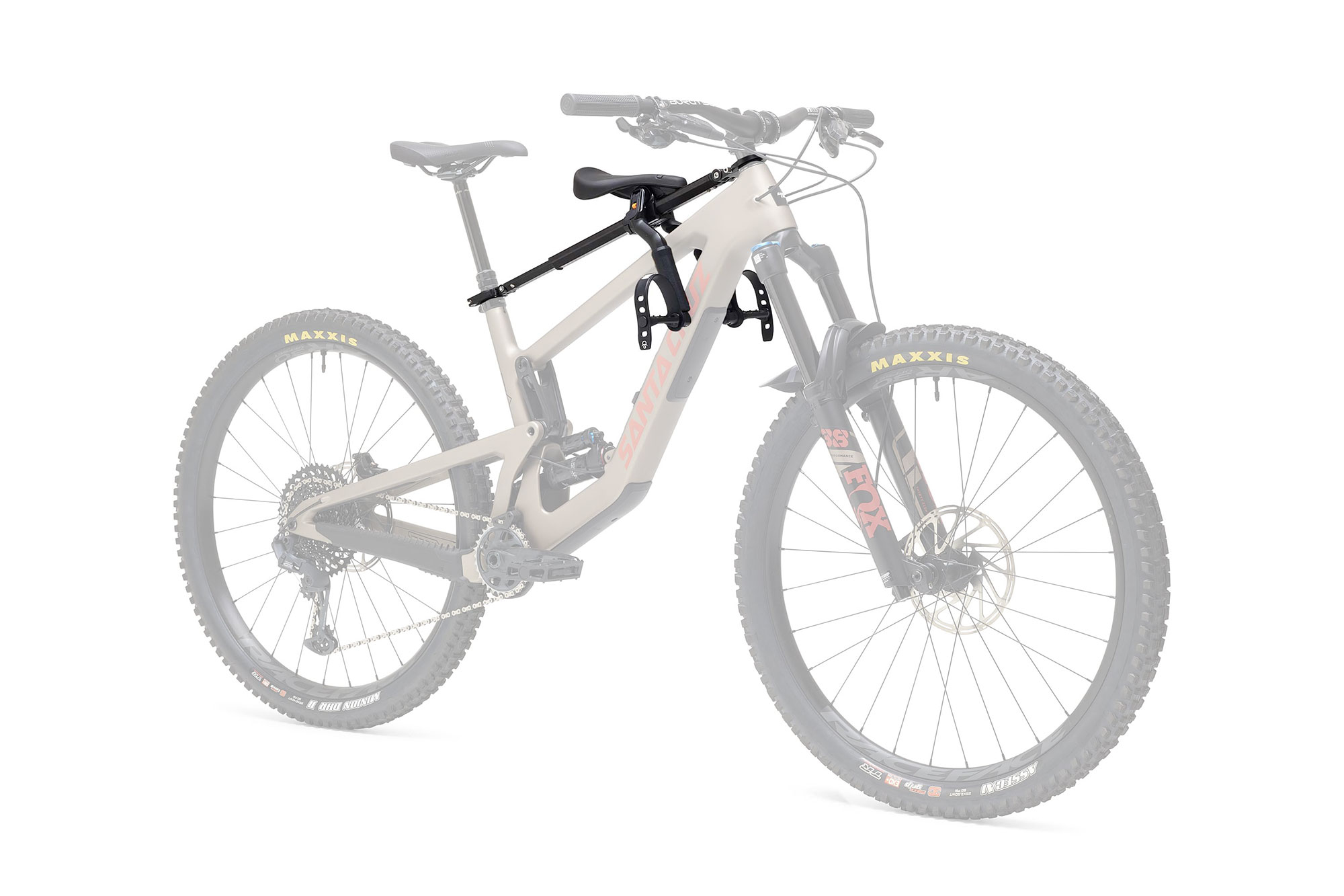 Kids Ride Shotgun Pro 2.0 MTB Front Kindersitz/Lenker schwarz