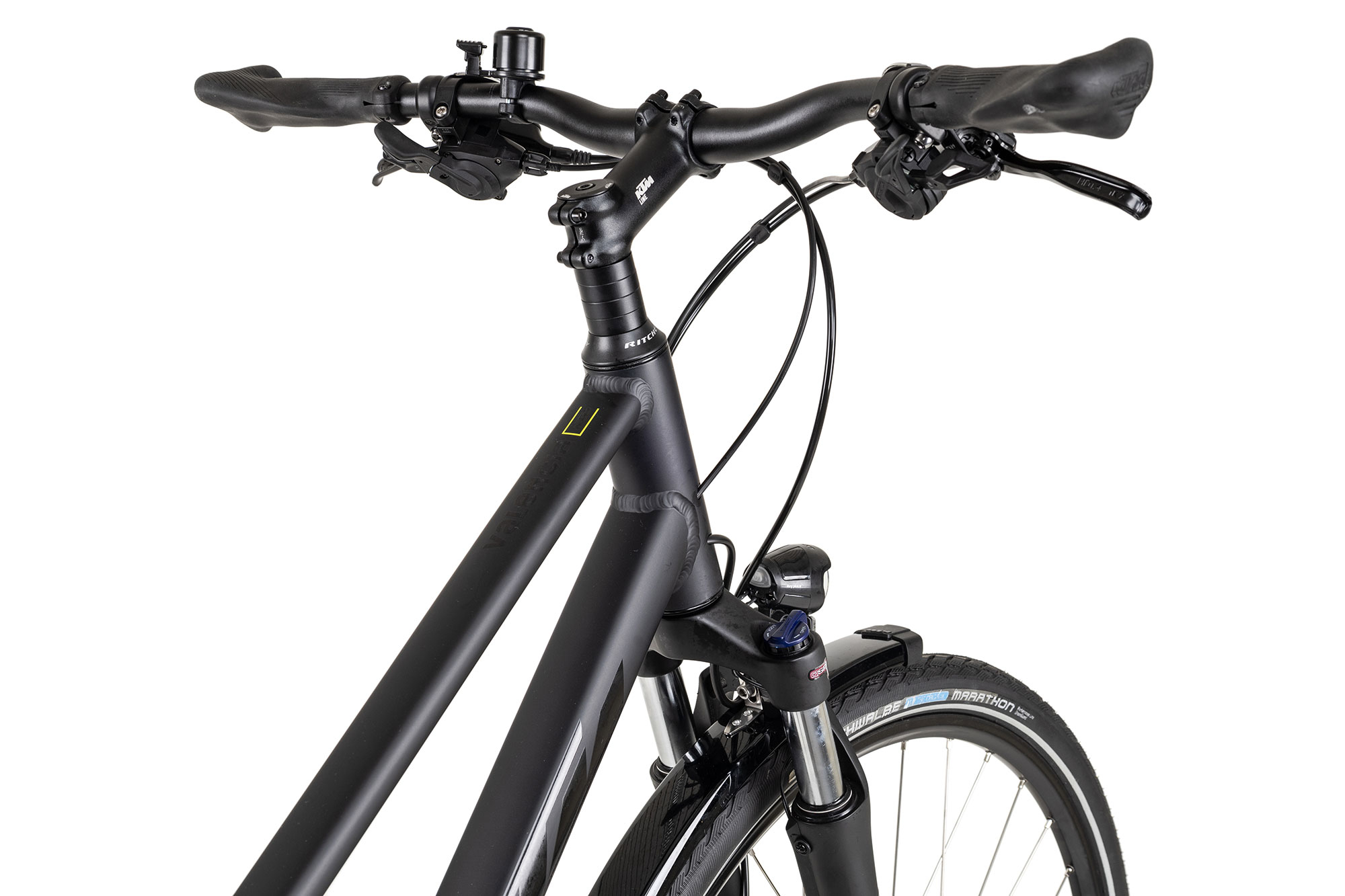 KTM VALENCIA STREET Trapez 46 cm | metallic black matt/black lime