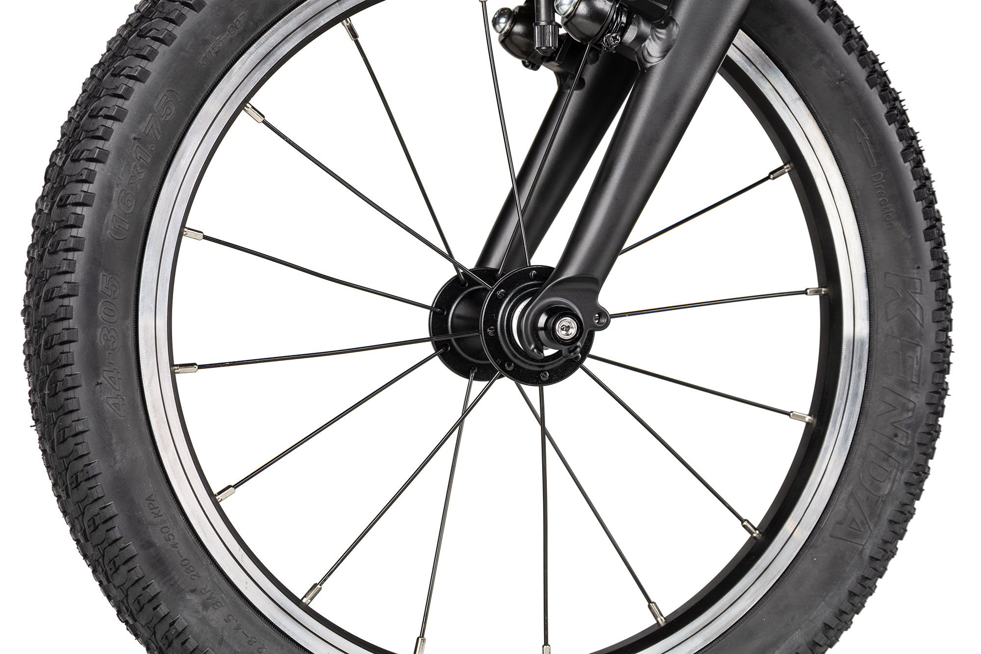 KUbikes 16L MTB 22 cm | schwarz/comic