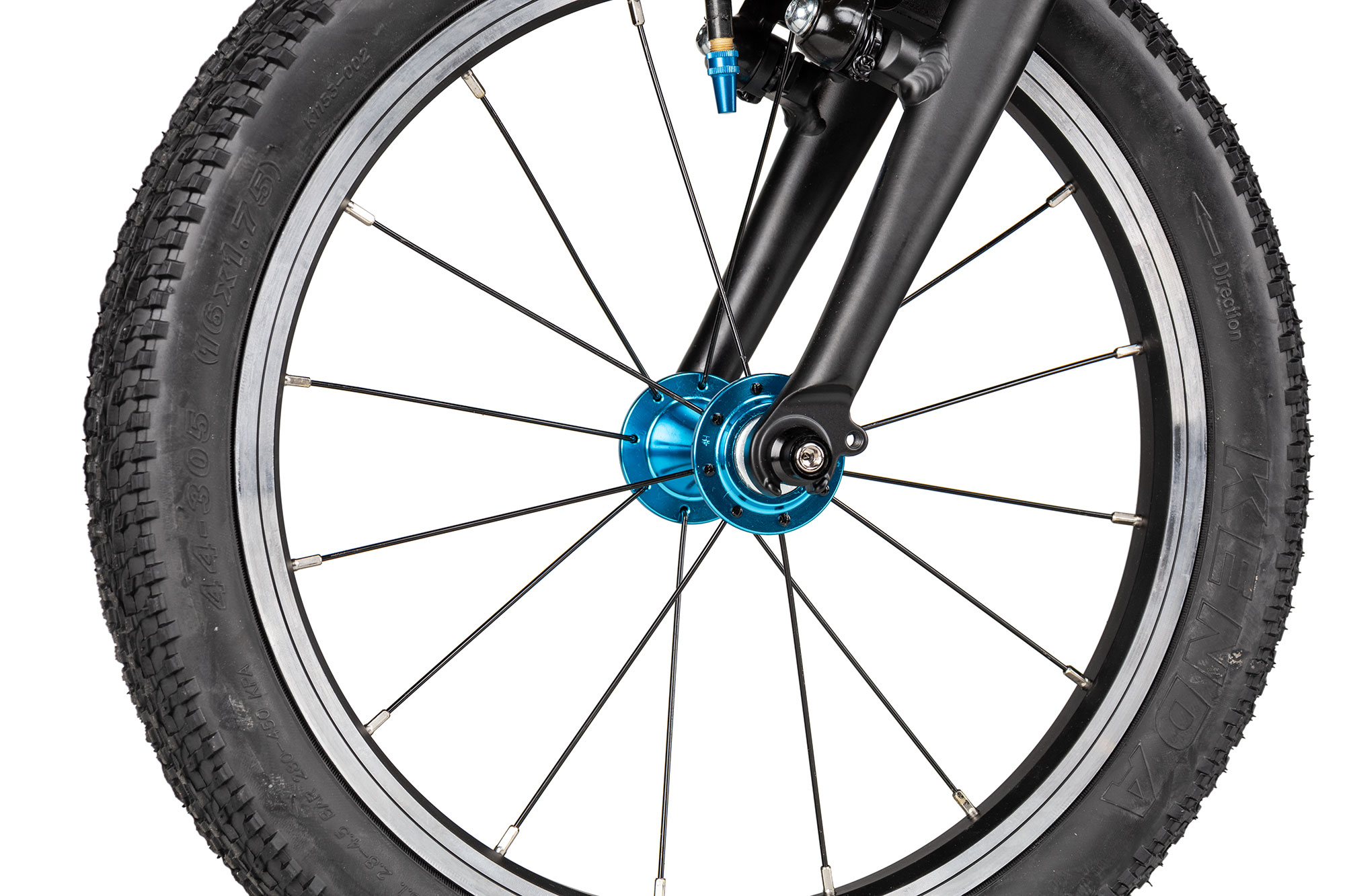 KUbikes 16S MTB 18 cm | schwarz/laser blue