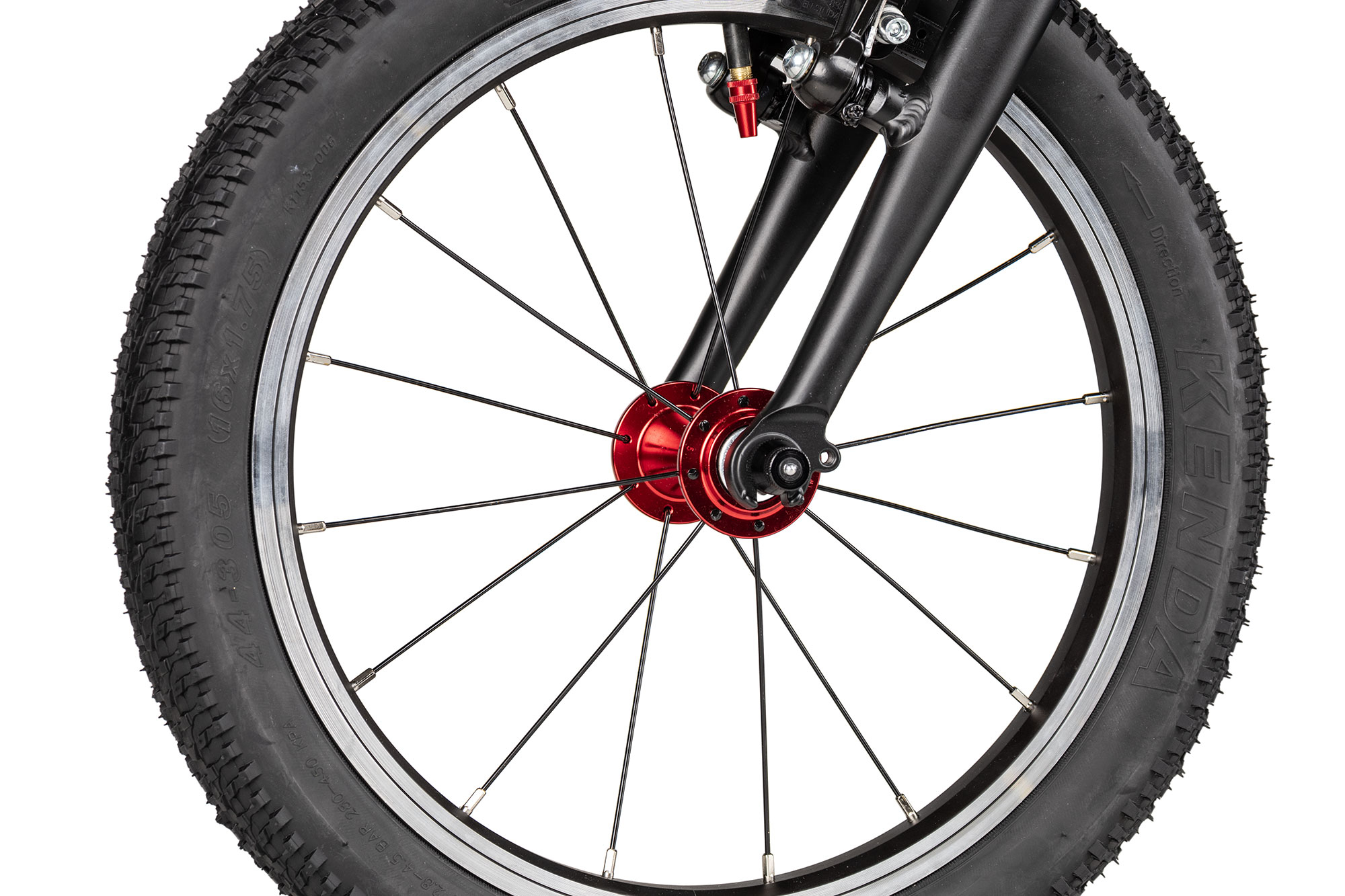 KUbikes 16L MTB 22 cm | türkis glitter/laser red