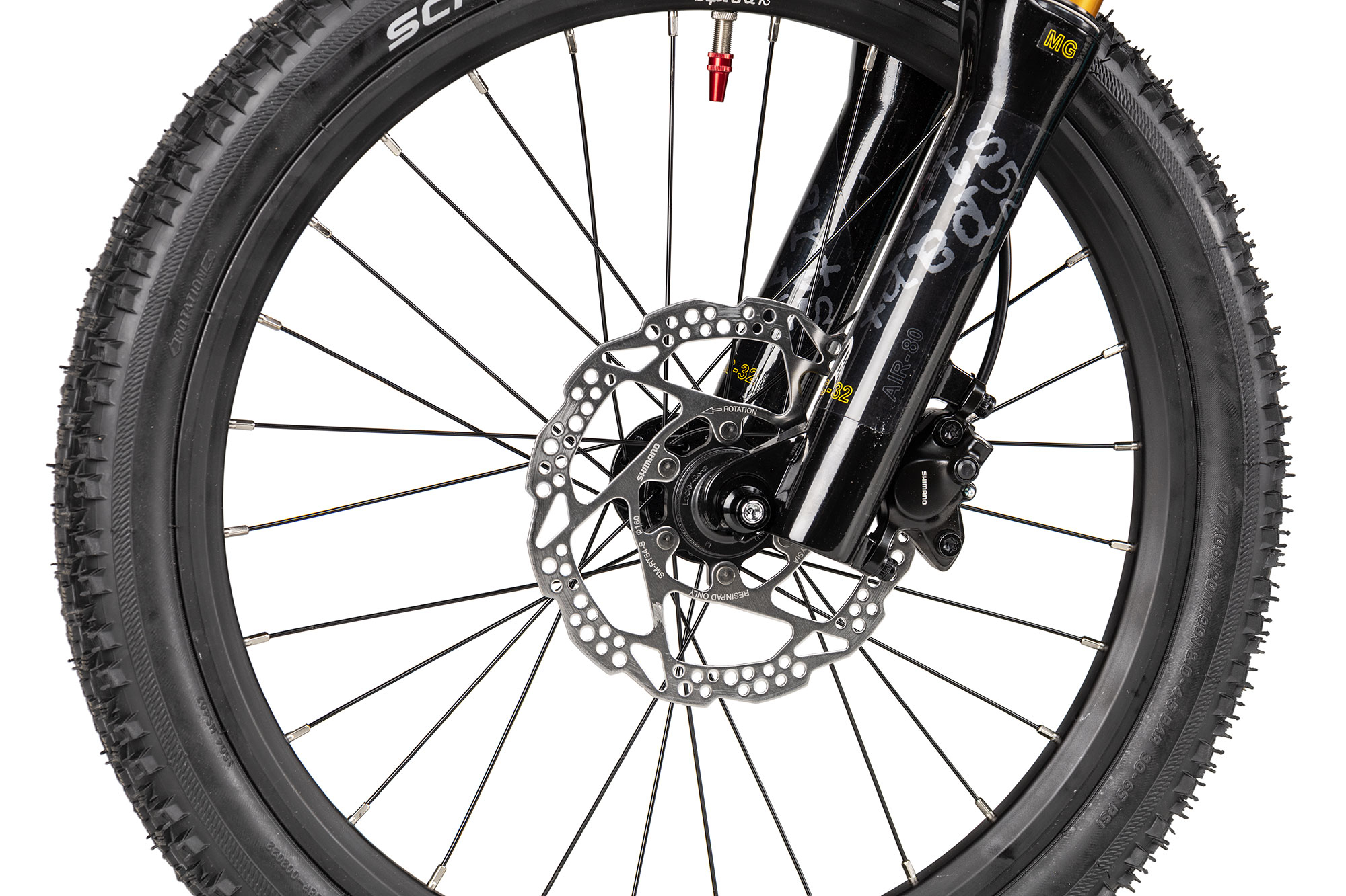 KUbikes 20 MTB Disc S | türkis glitter/laser red
