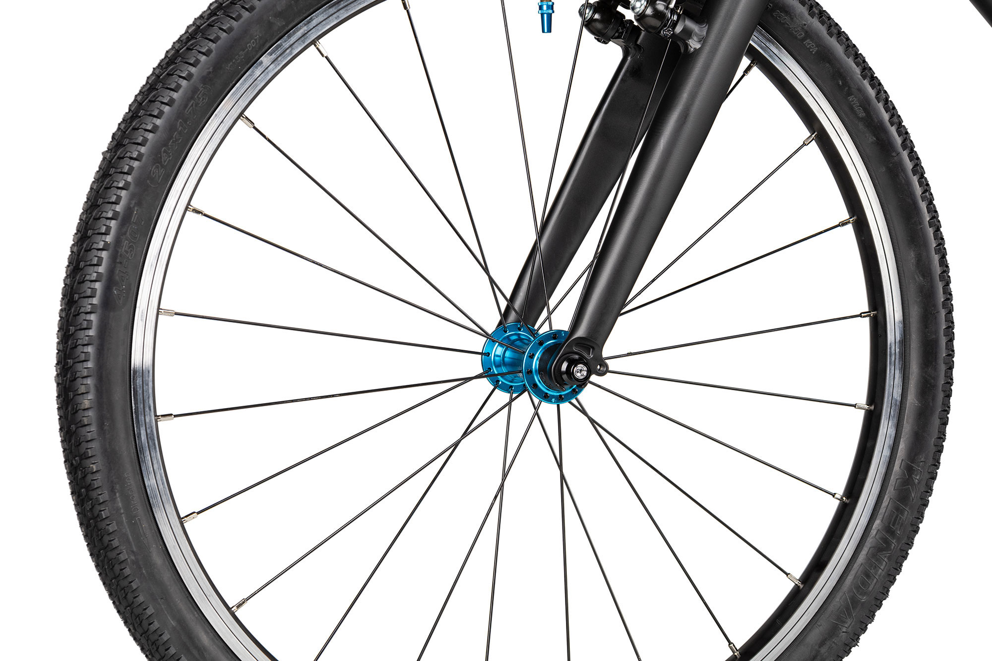 KUbikes 24 MTB 33 cm | schwarz/laser blue