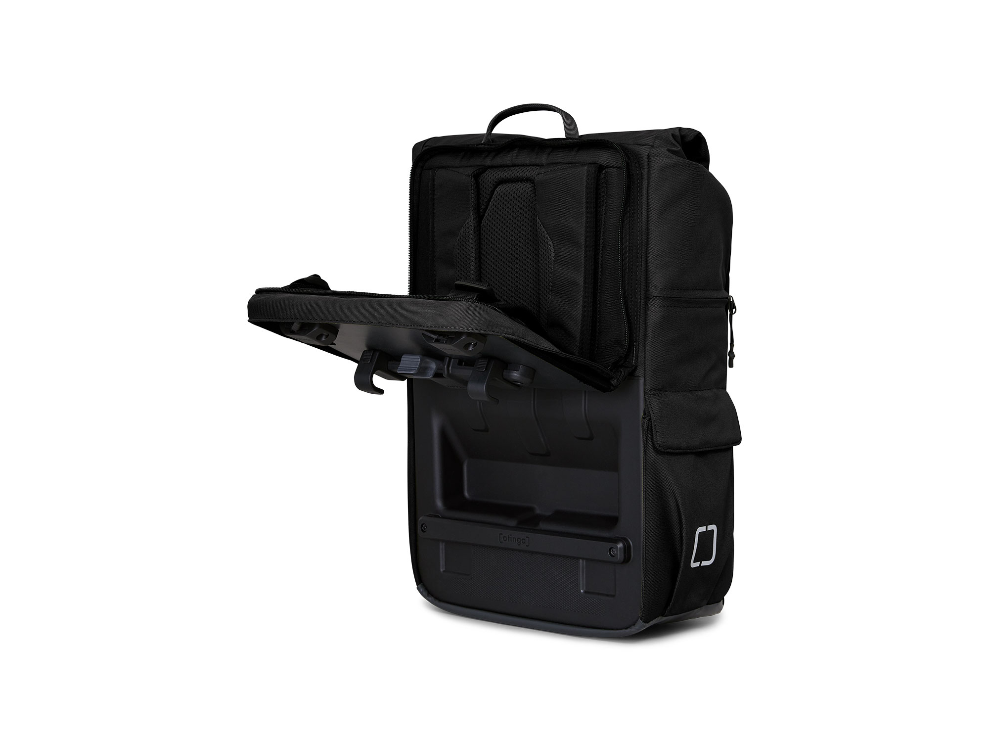 otinga Flip V3 Rucksack-Fahrradtasche schwarz