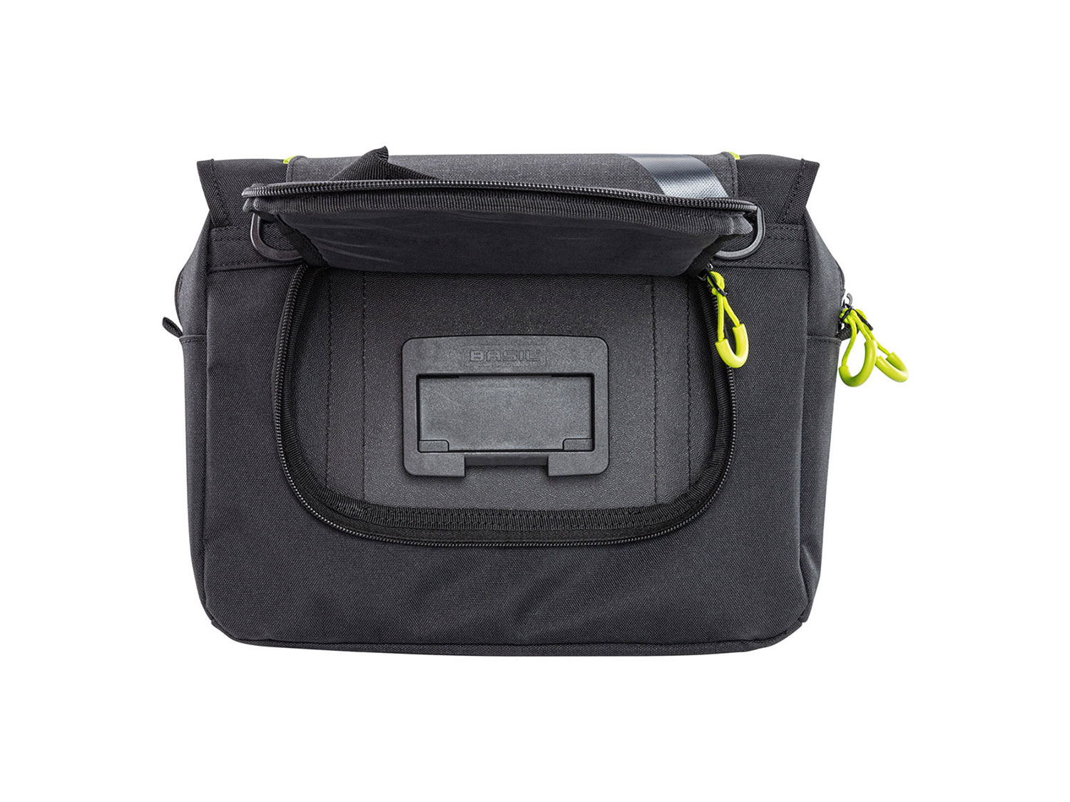 QIO Mattis Fronttasche KlickFix 8 Liter | schwarz anthrazit