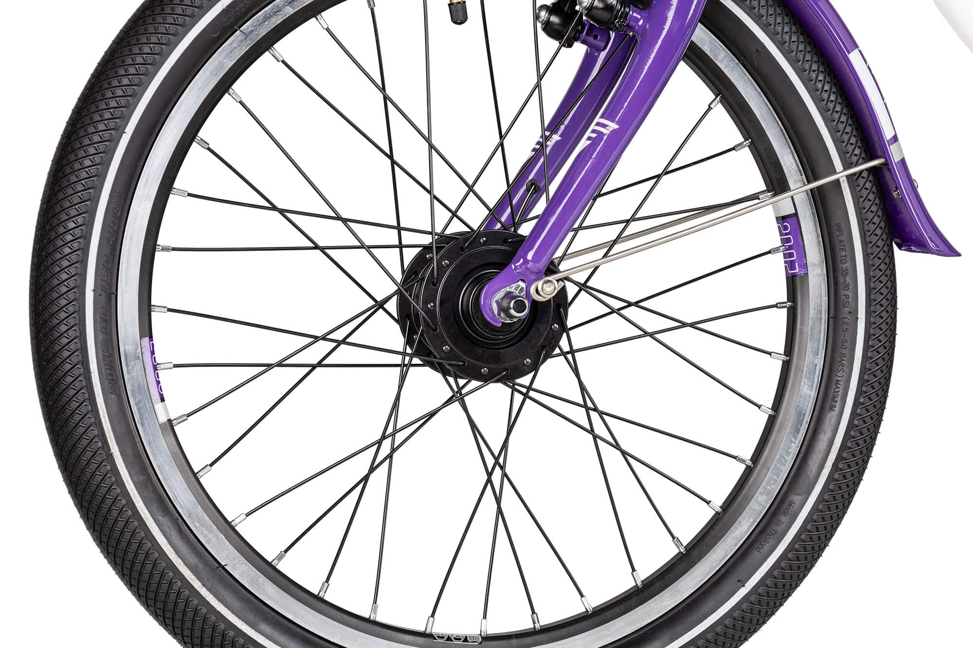 SCool chiX twin alloy 20-7 28 cm | white/violet | 20 Zoll