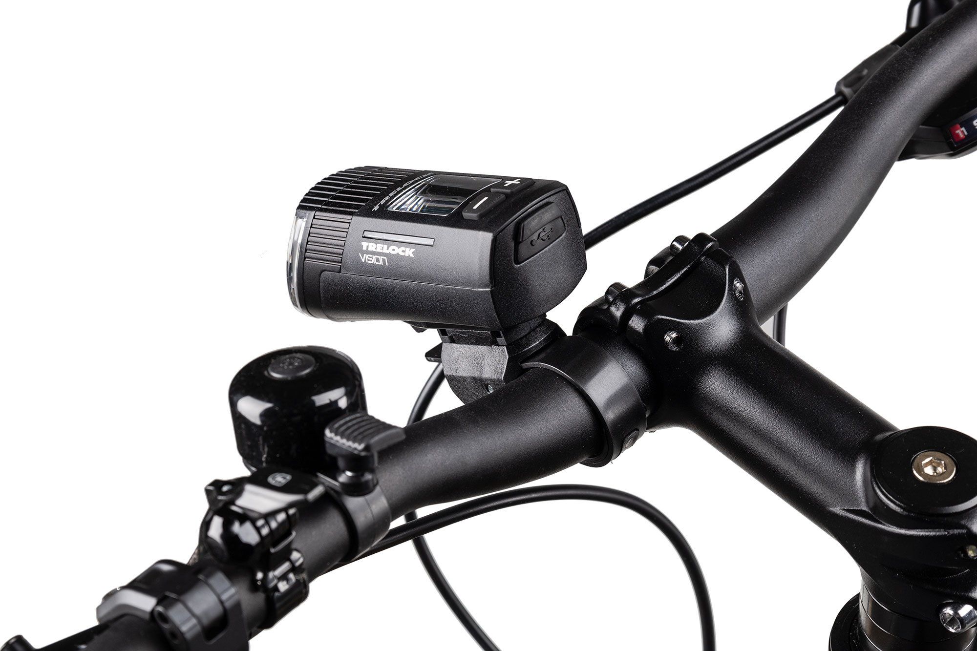 Trelock LS 760 I-Go Vision + LS 740 Vector Signal SET 100 Lux Lichtset schwarz