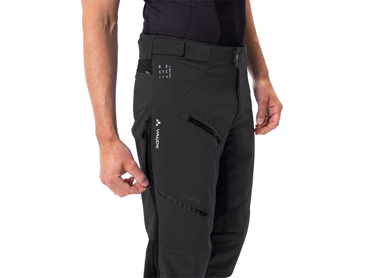 Vaude Virt Pants Men Radhose S | black/black